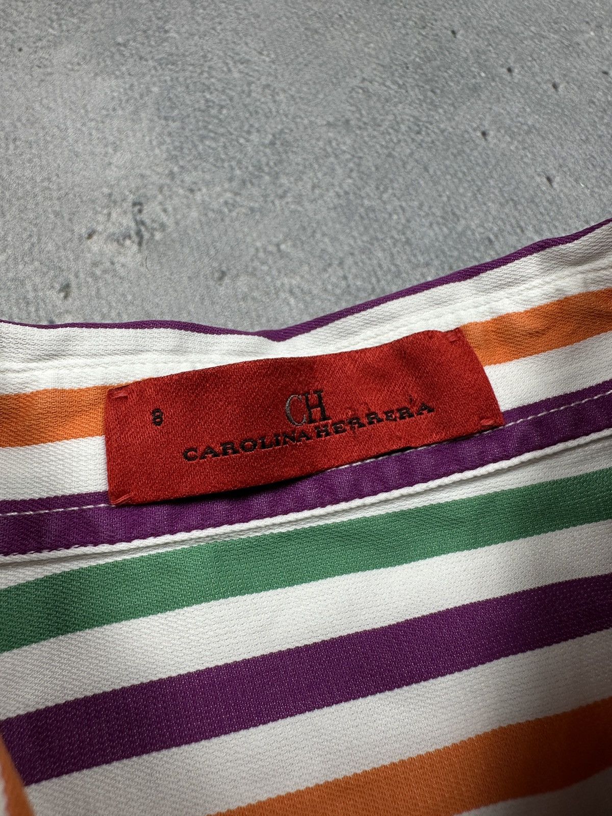 Carolina Herrera Carolina Herrera CH Striped Cotton Shirt | Portugal | Size 8 Size S / US 4 / IT 40 - 7 Thumbnail