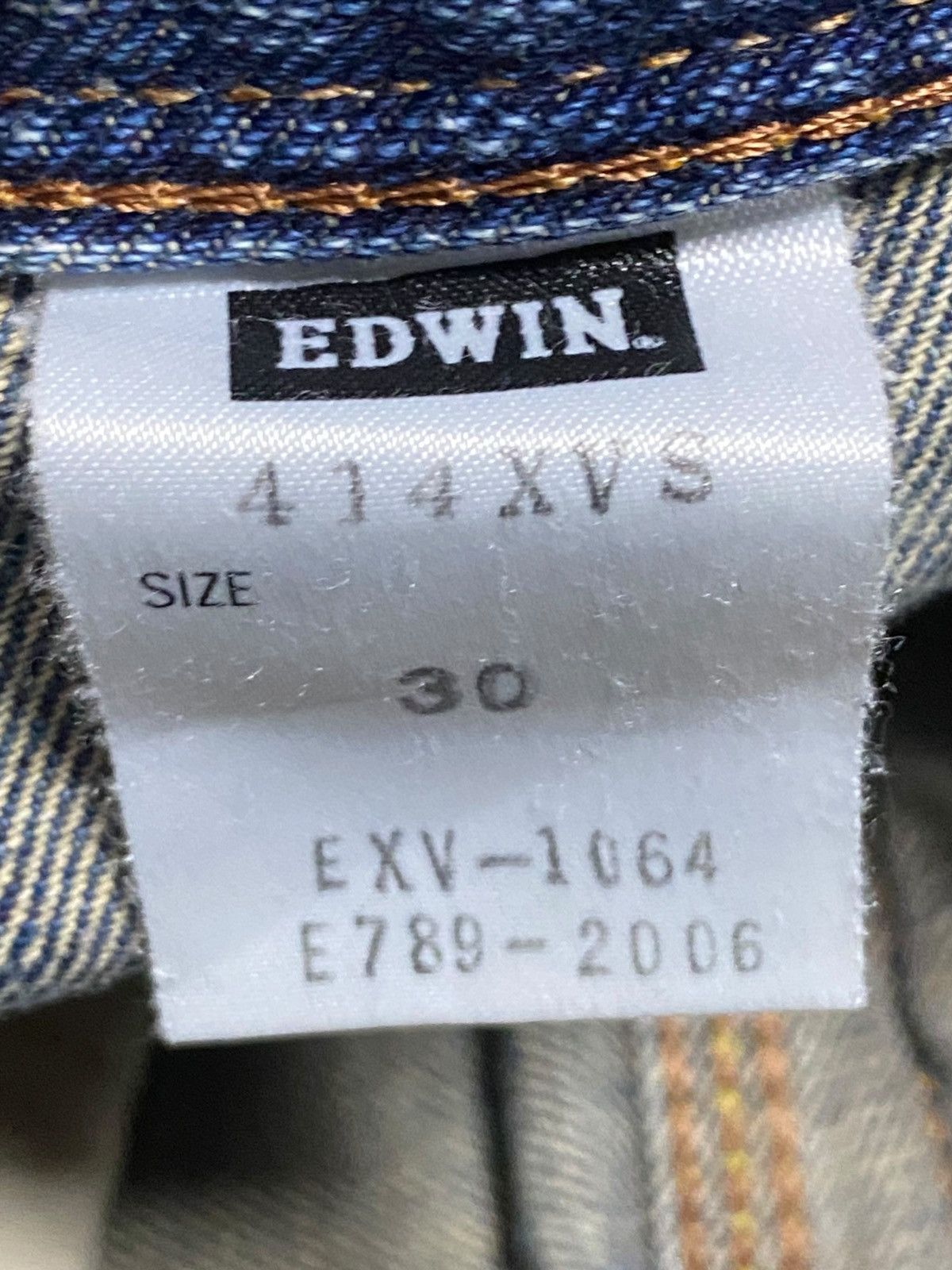 Edwin Japanese Brand Edwin XVS Double Waist Rare Style Jeans Size US 32 / EU 48 - 20 Thumbnail