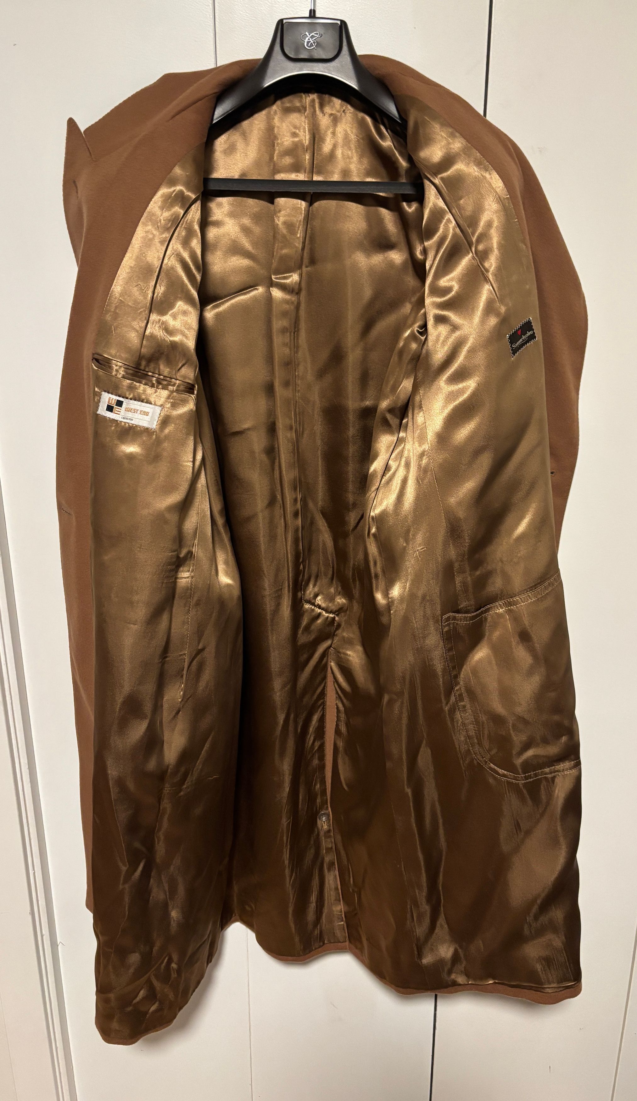 Samuelsohn Cashmere Double Breasted Tan/Camel Overcoat Polo Coat - M/L Size US L / EU 52-54 / 3 - 3 Thumbnail