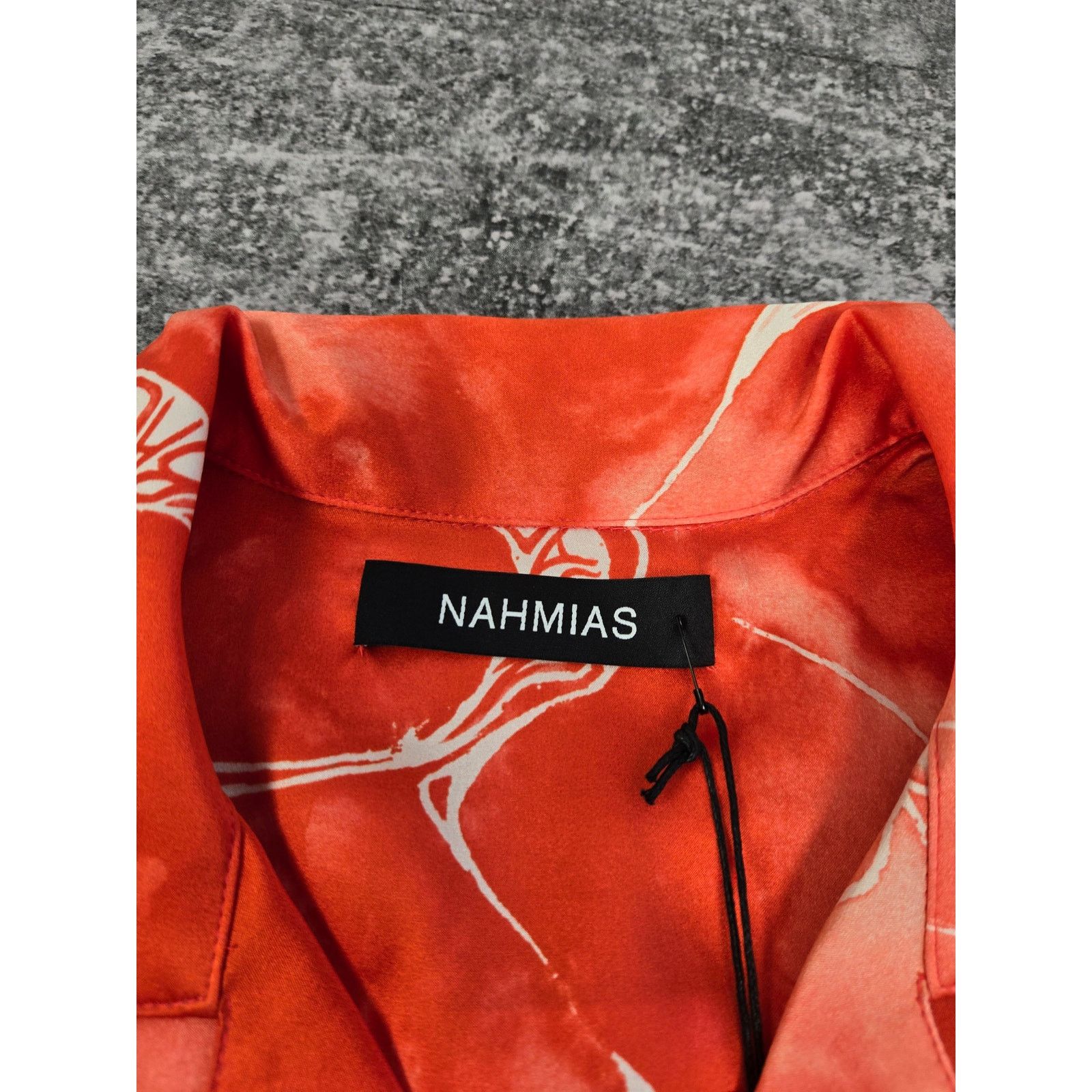 Nahmias Size XS-NAHMIAS Tie Dye Red Silk Button Down Shirt Size XS Size US XS / EU 42 / 0 - 4 Thumbnail