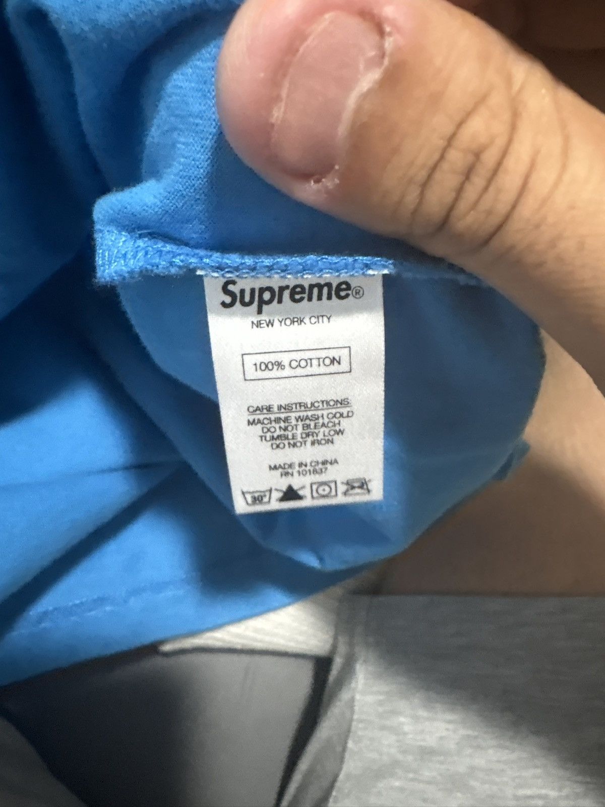 Playboy × Supreme Supreme x Playboy “Hearts Pocket Tee” – Blue Size US M / EU 48-50 / 2 - 6 Thumbnail
