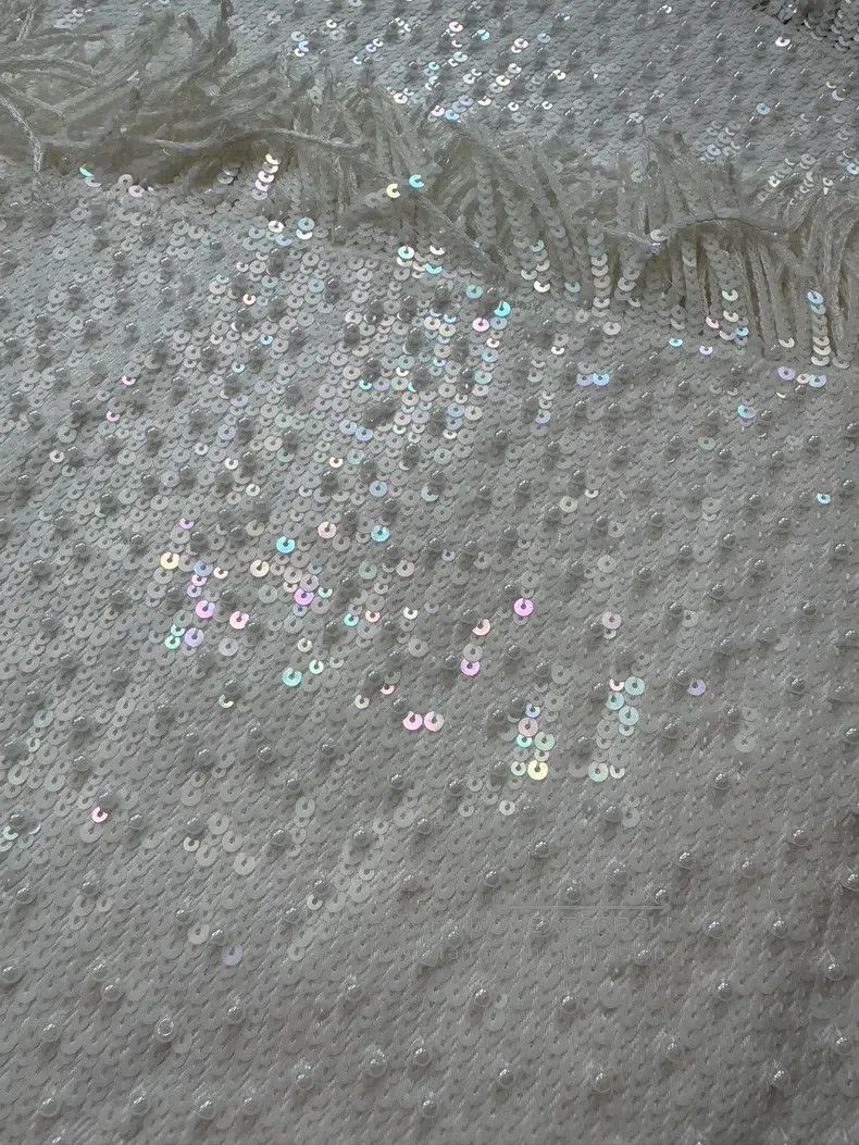 Chanel Chanel White pearl sequined tassel jeans Size 24" / US 00 / IT 34 - 5 Thumbnail