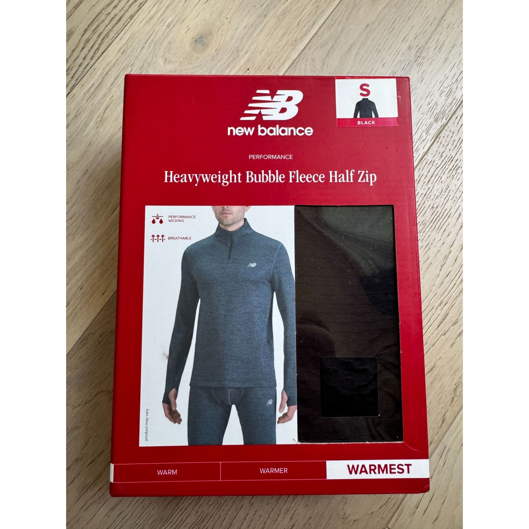 New Balance NEW Heavyweight Bubble Fleece Half Zip By New Balance - S Bl Size US S / EU 44-46 / 1 - 1 Thumbnail