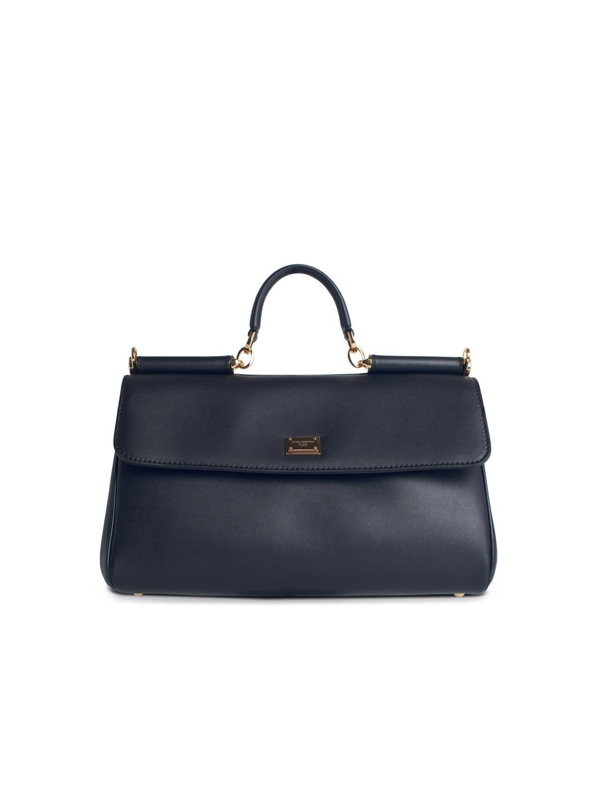 DOLCE & GABBANA 'My Sicily' Plongé Calf Leather Handbag