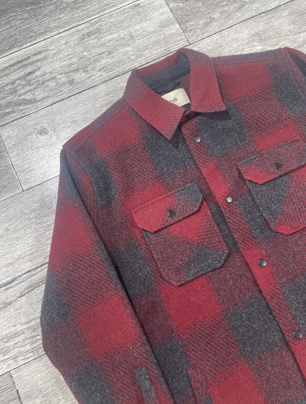 Folk Vintage Folk Luxury Style Mens Wool Style Overshirt Size US M / EU 48-50 / 2 - 2 Thumbnail
