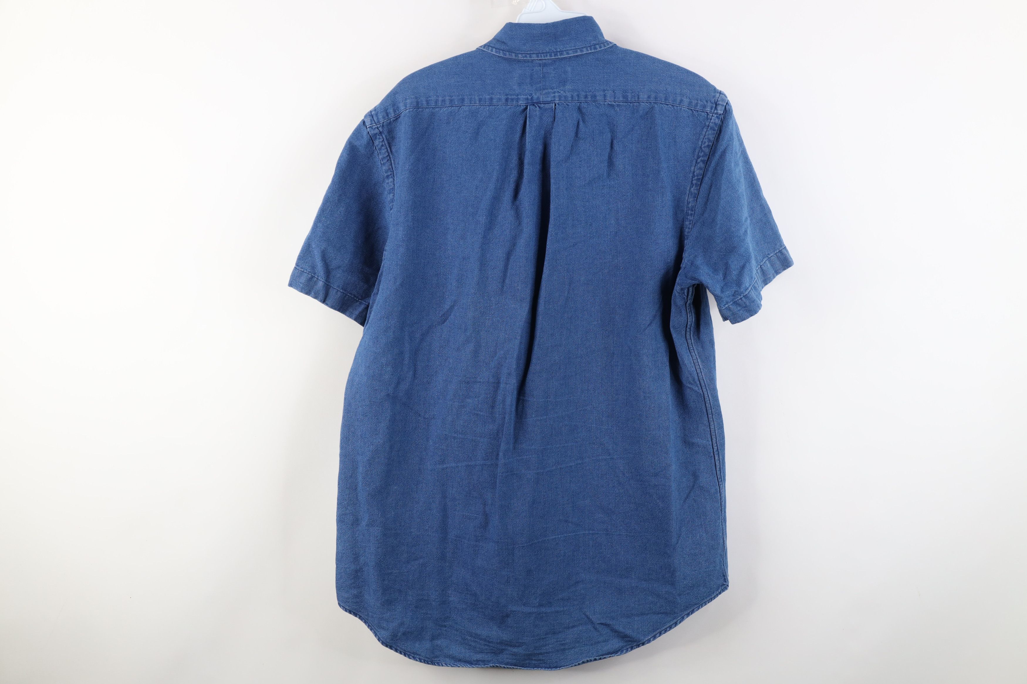 Ralph Lauren Vintage Ralph Lauren Short Sleeve Button Down Shirt Blue Size US M / EU 48-50 / 2 - 13 Thumbnail