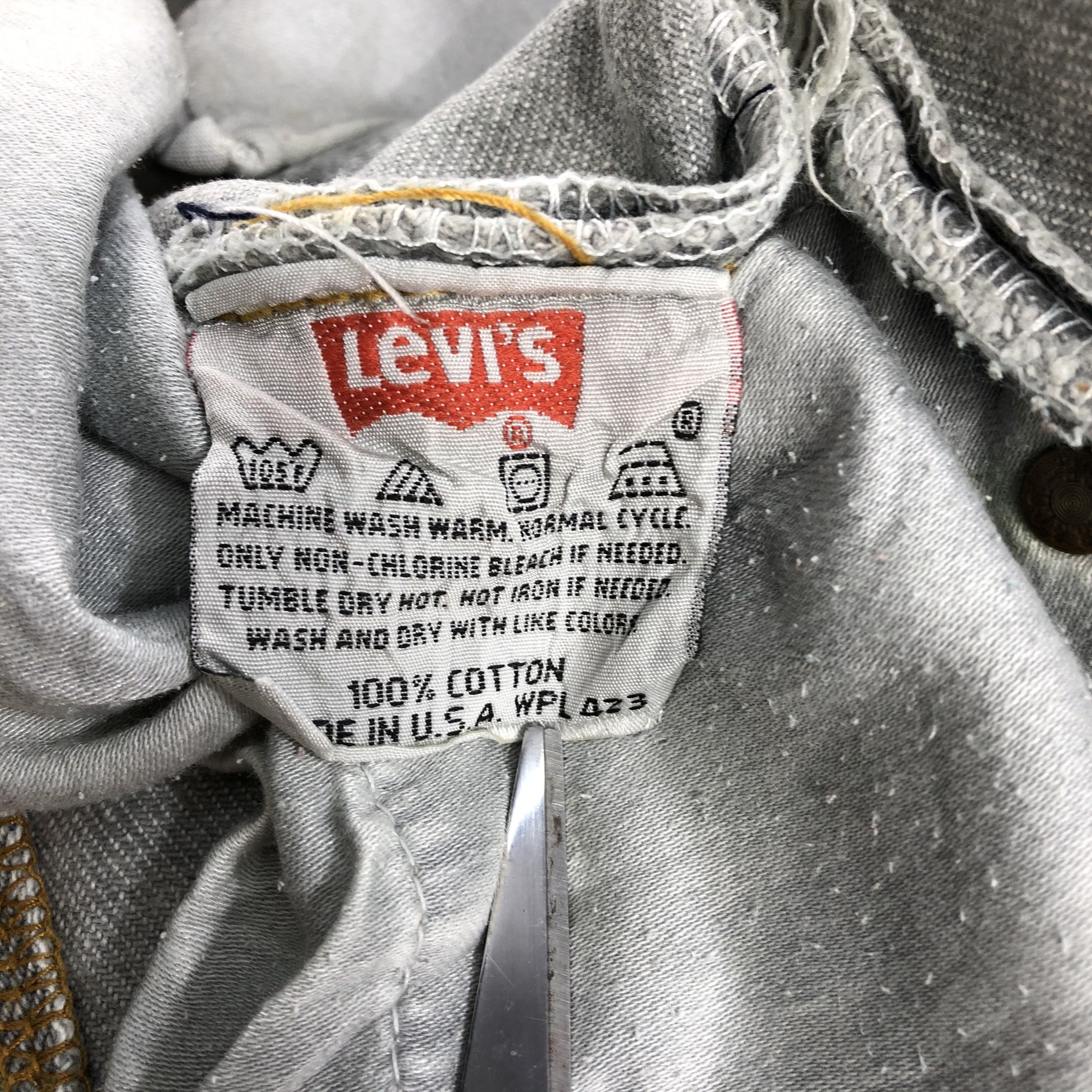 Levi's × Vintage Vintage 90s Ash Gray Levis 501 Jeans-JM2677 Size US 28 / EU 44 - 11 Thumbnail