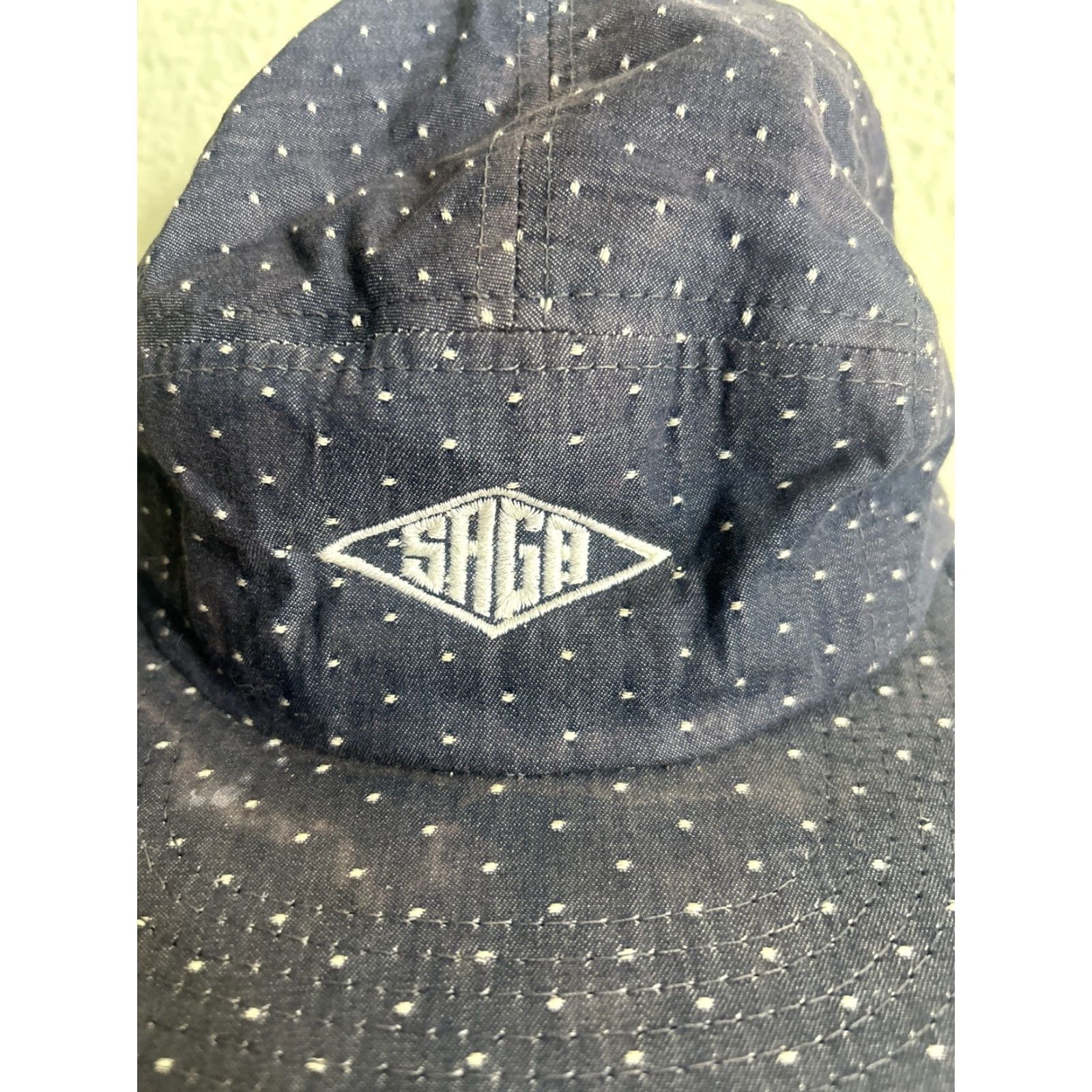 Vintage **WHITE SAGA ADJUSTABLE 5 PANEL STRAP BACK HAT GRAY COTTON MEN ONE SIZE** User: WHITE SAGA ADJUSTABLE 5 PANEL STRAP BACK HAT GRAY COTTON MEN ONE SIZE Size ONE SIZE - 3 Thumbnail