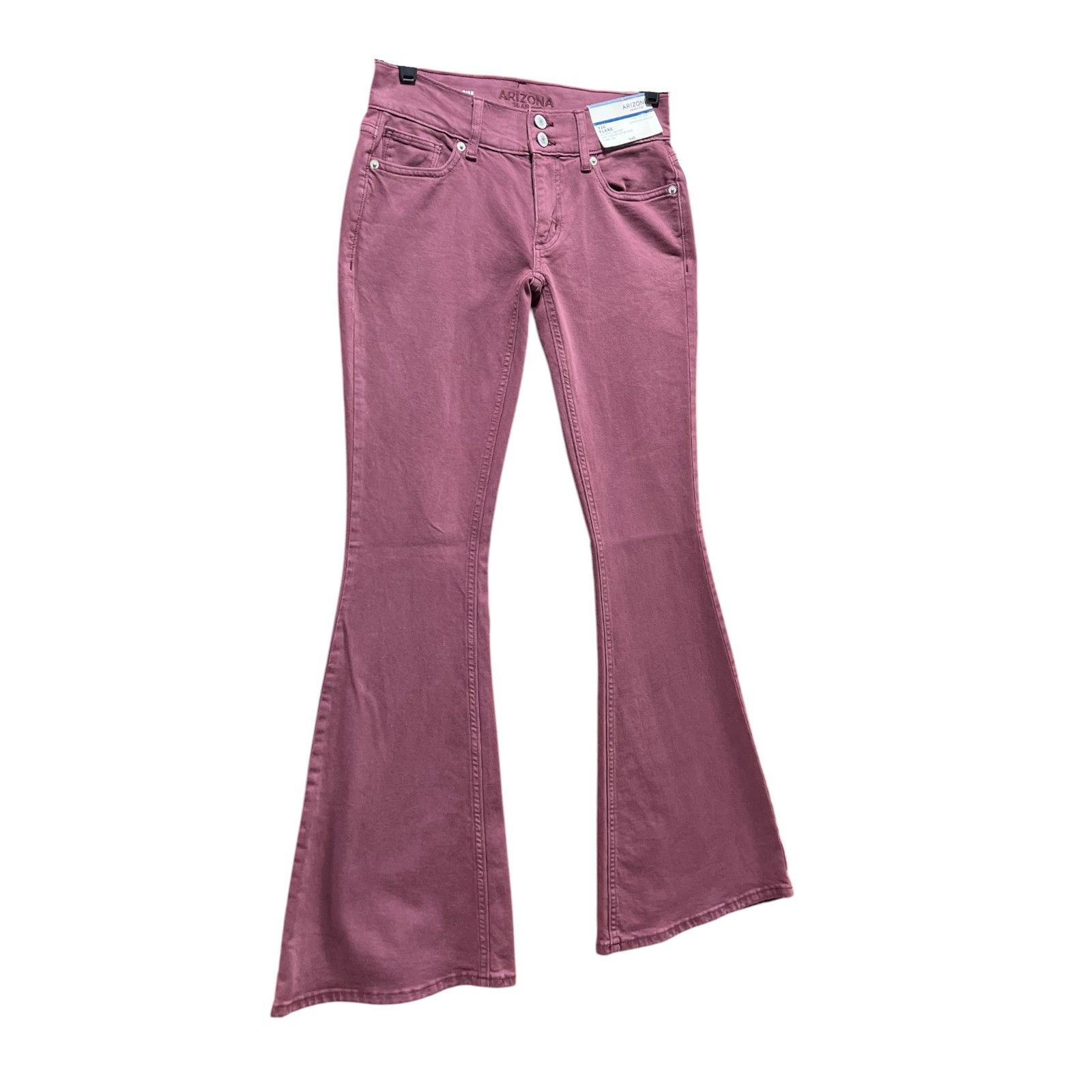Arizona Jean Co. Arizona - Women's Extreme Low-Rise Slim Fit Hip Thigh Flare Size 25" / US 0 / IT 36 - 12 Thumbnail