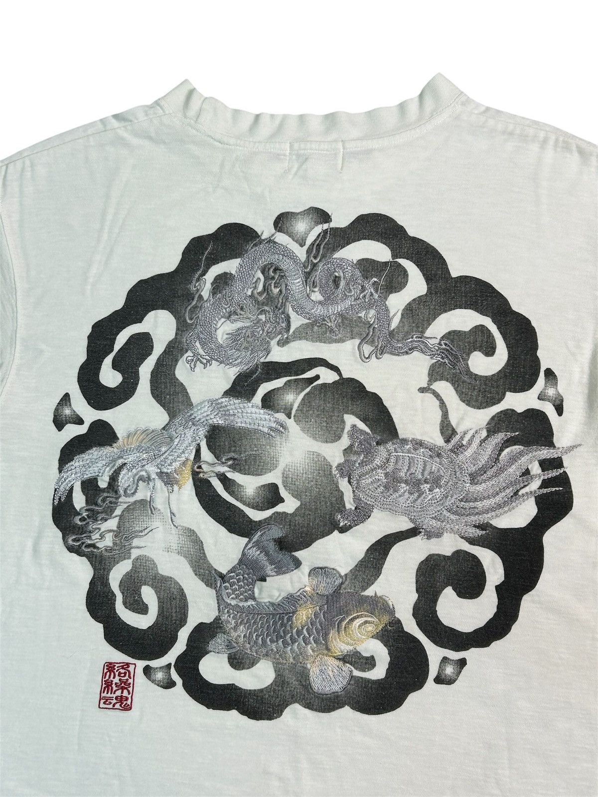 Japanese Brand Karakuri Tamashi Sukajan T Shirt Size US L / EU 52-54 / 3 - 2 Thumbnail