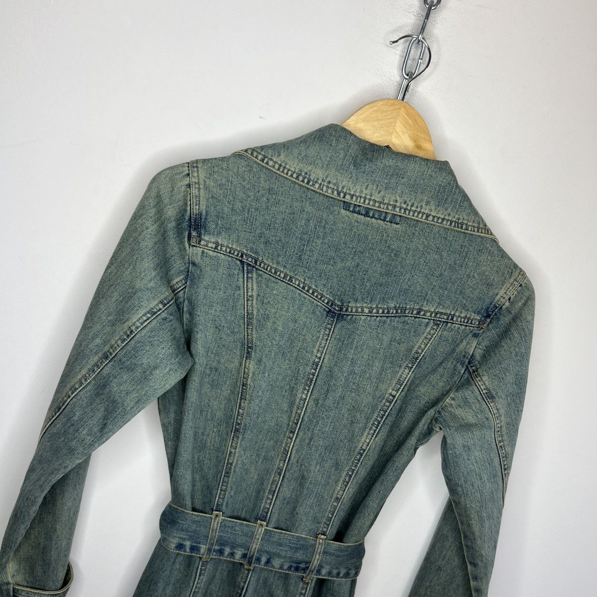 Japanese Brand × Vintage Reconstructed Denim Coat 2000s Grunge Darkfashion y2k opium Size S / US 4 / IT 40 - 10 Thumbnail