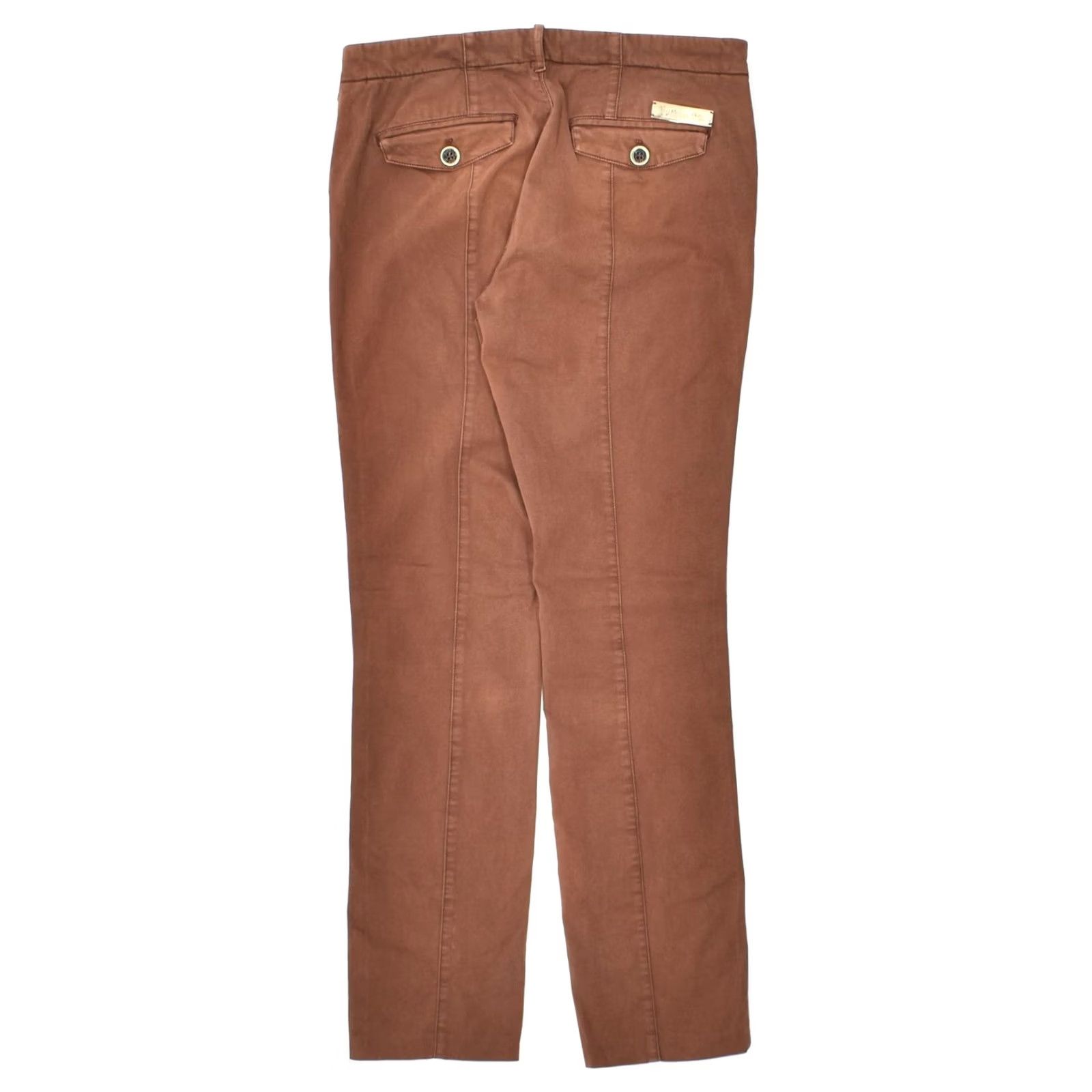 Massimo Dutti MASSIMO DUTTI Womens Skinny Casual Trousers US 6 Medium W30 L29 Brown Size 32" / US 10 / IT 46 - 2 Thumbnail
