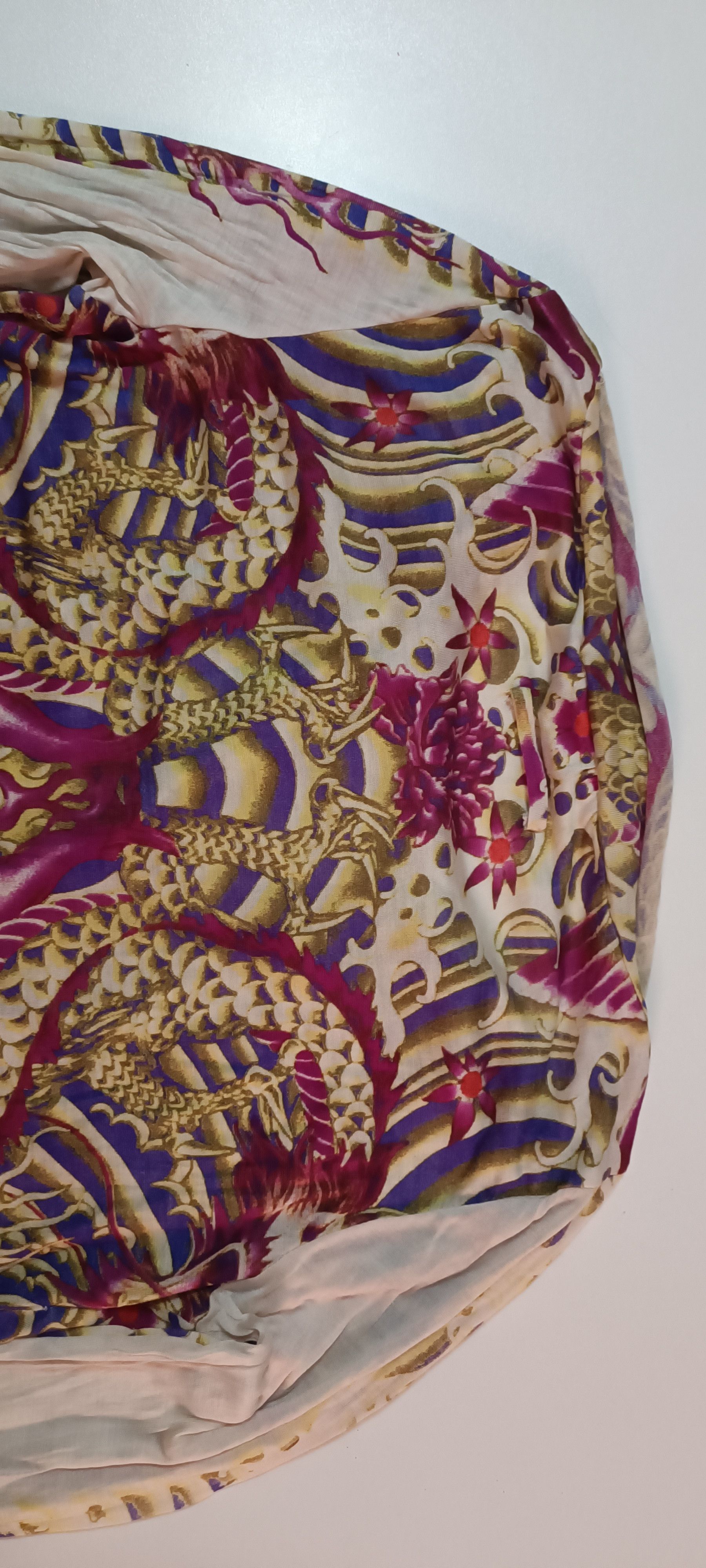 Jean Paul Gaultier Dragon and fishes silk dress Size S / US 4 / IT 40 - 16 Thumbnail