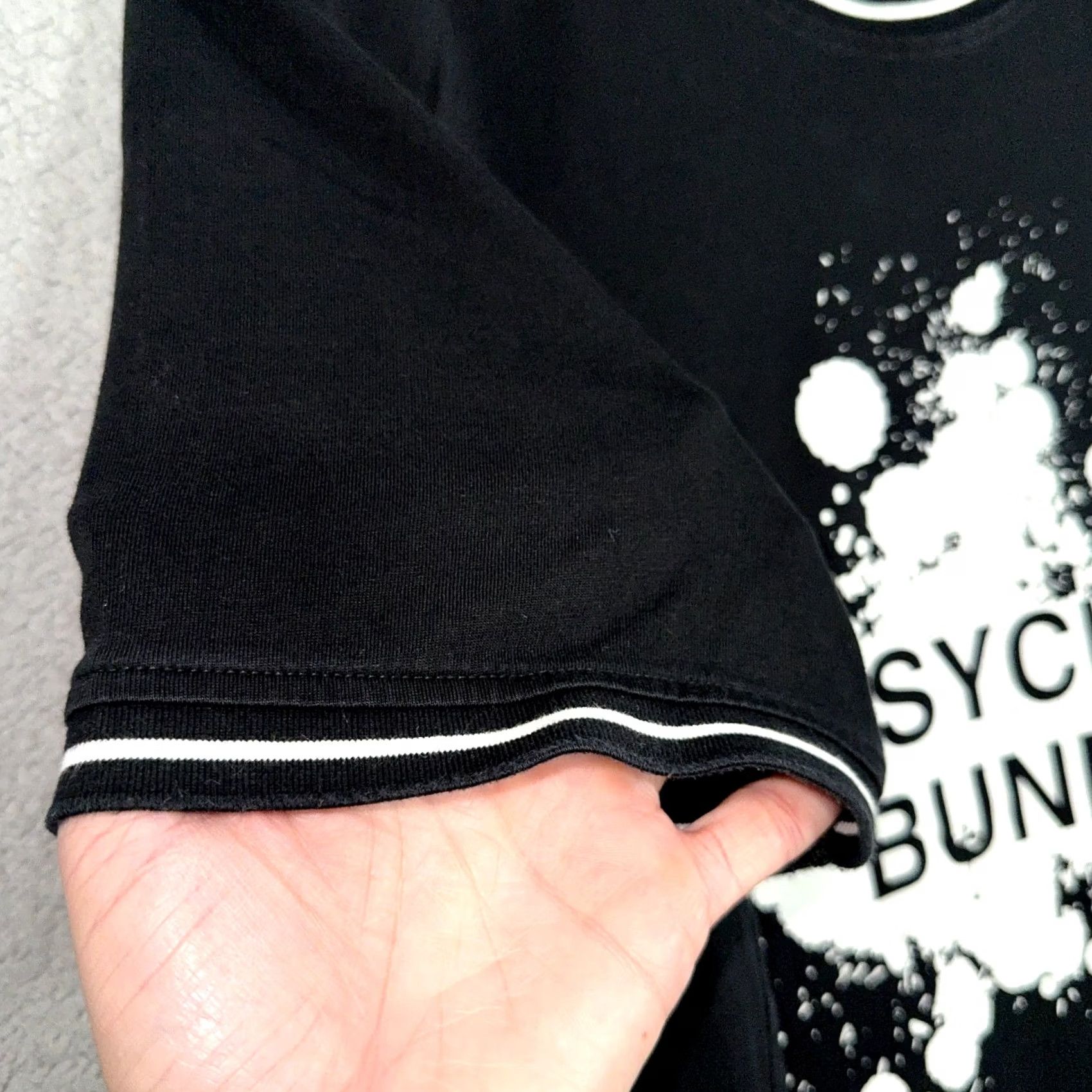 Psycho Bunny Psycho Bunny T Shirt Mens Size 5 M Black splash Thetford Graphic Logo Tee FLAW Size US M / EU 48-50 / 2 - 7 Thumbnail
