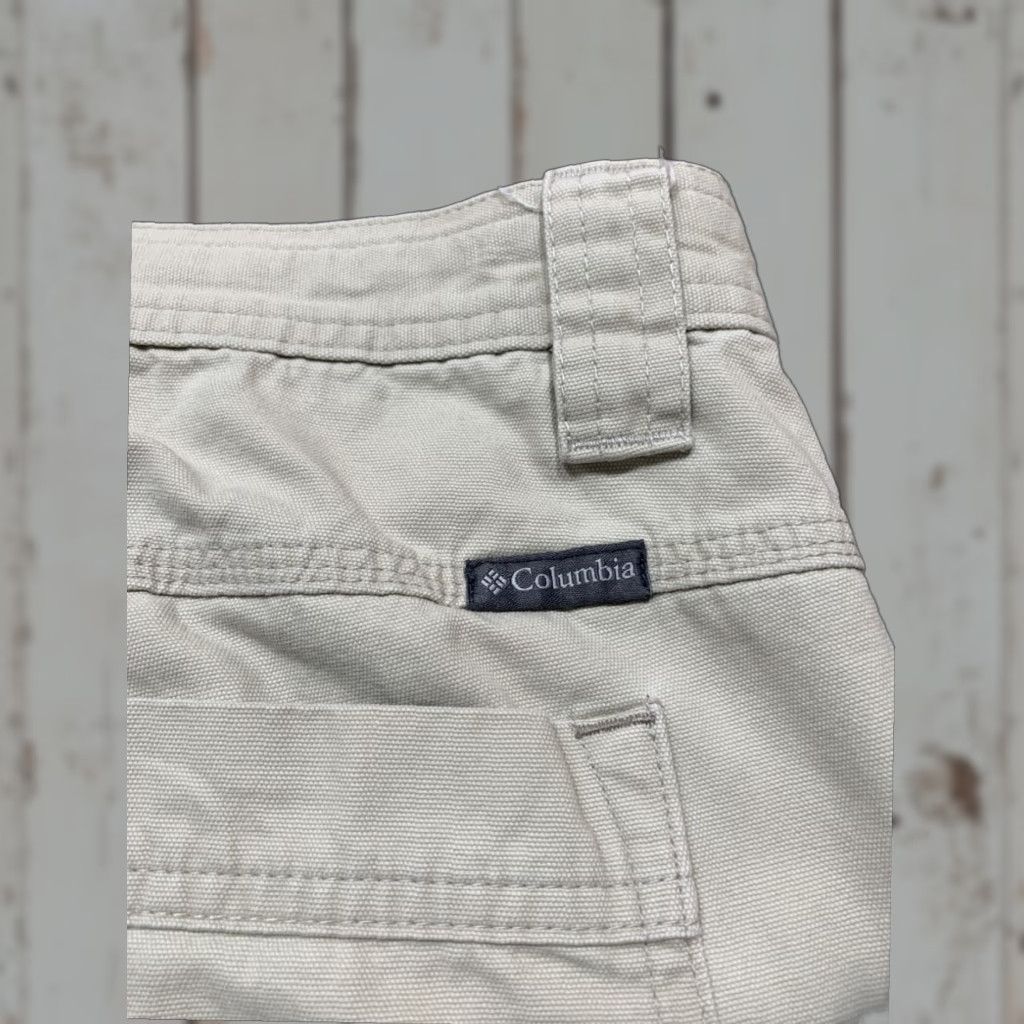 Vintage Mens Columbia Cargo Pants 36x30 Beige Omni-Shield Hiking Outdoors Cotton Size US 36 / EU 52 - 1 Thumbnail