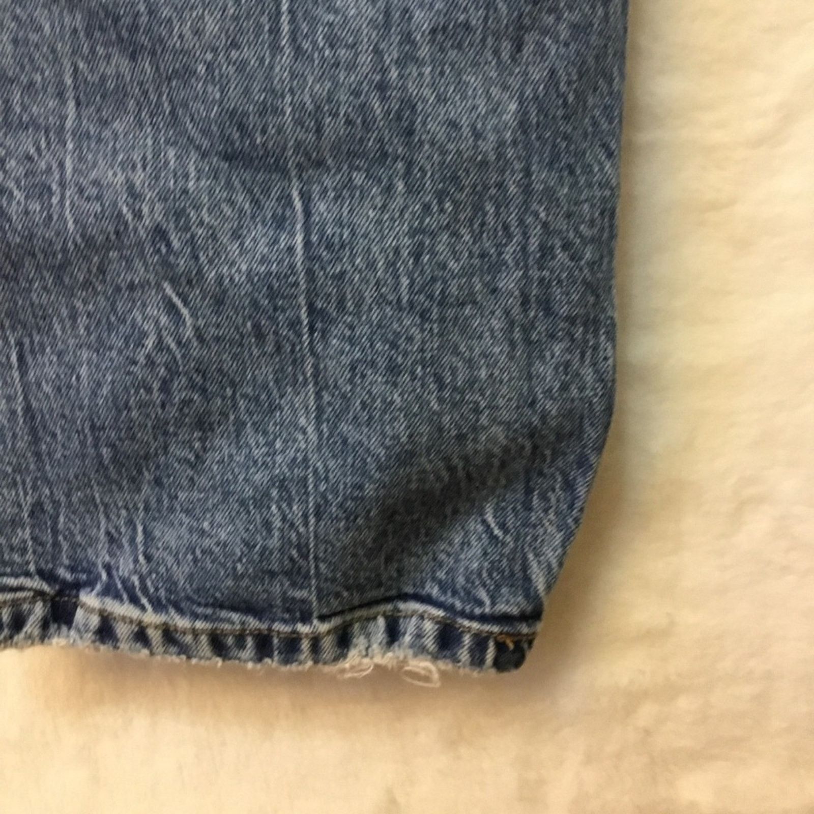 Loft Loft Blue Curvy High Waist Straight Crop Jeans Size 30" / US 8 / IT 44 - 7 Thumbnail