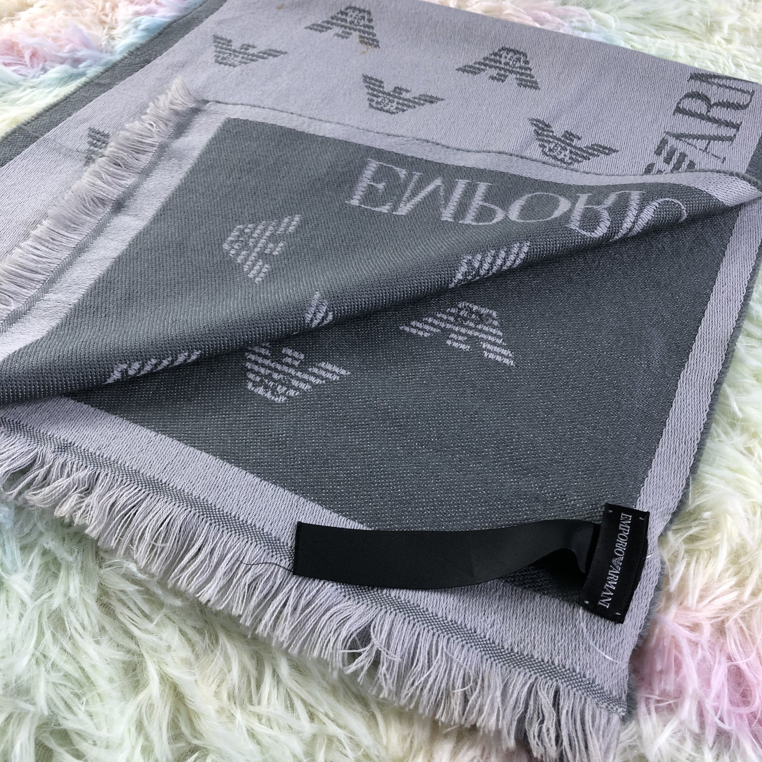 Emporio Armani × Vintage Emporio Armani Scarf / Muffler / Neckwear Size ONE SIZE - 11 Thumbnail