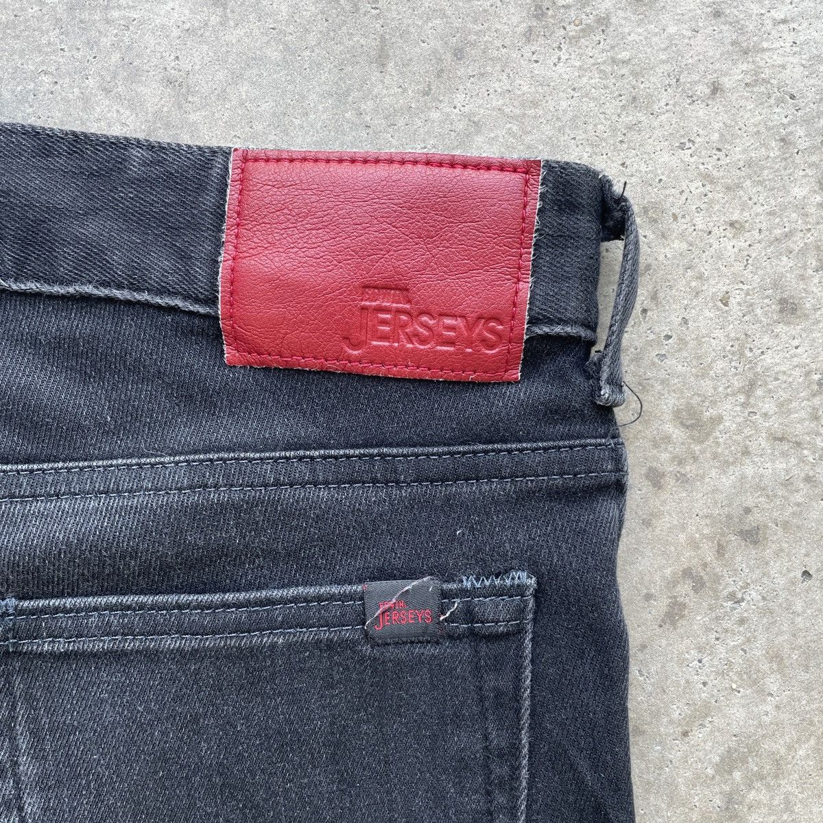Japanese Brand Vintage Edwin Jersey Black Faded Skinny Denim Jeans Pants Size US 31 - 8 Thumbnail