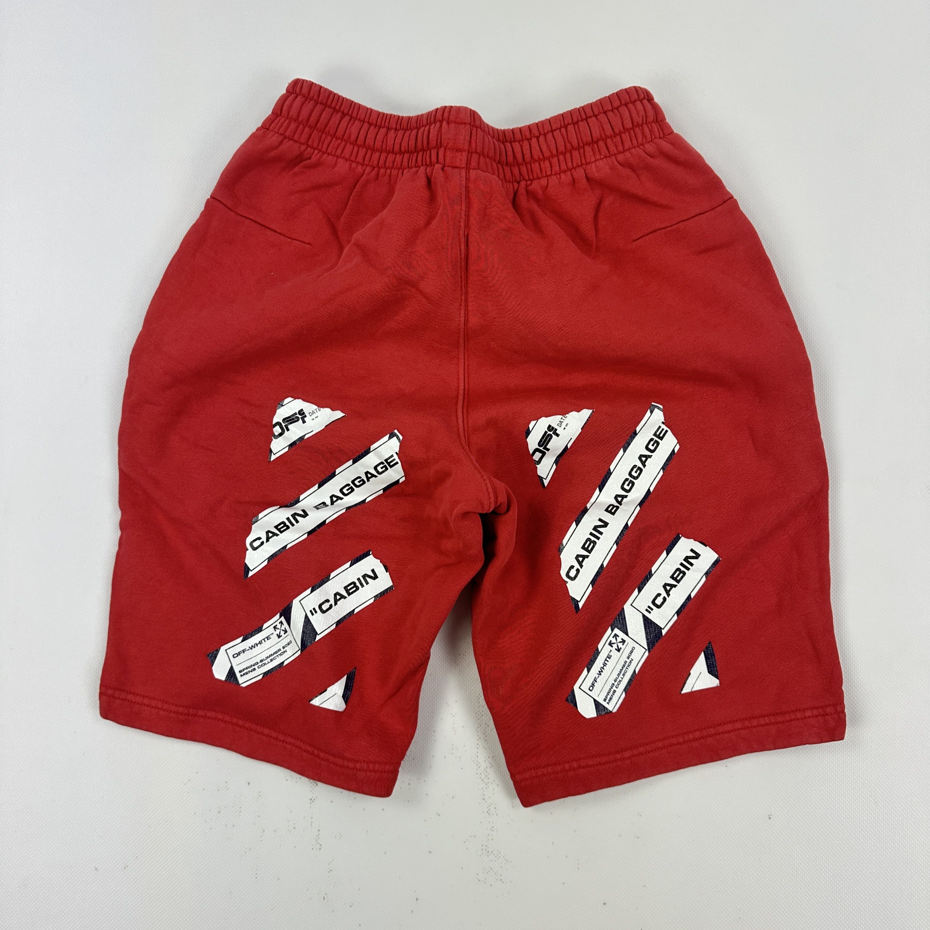 Off-White Bermuda Off White stampa – XS Size US 30 / EU 46 - 1 Thumbnail