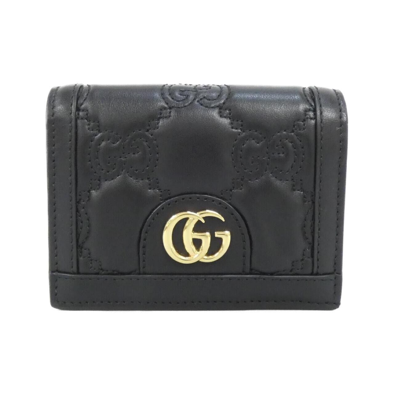 Gucci Gucci Gucci GG Marmont Matelasse Leather Wallet Leather Short Wallet 723786UM8IG DUTY FREE for USA Size ONE SIZE - 1 Thumbnail