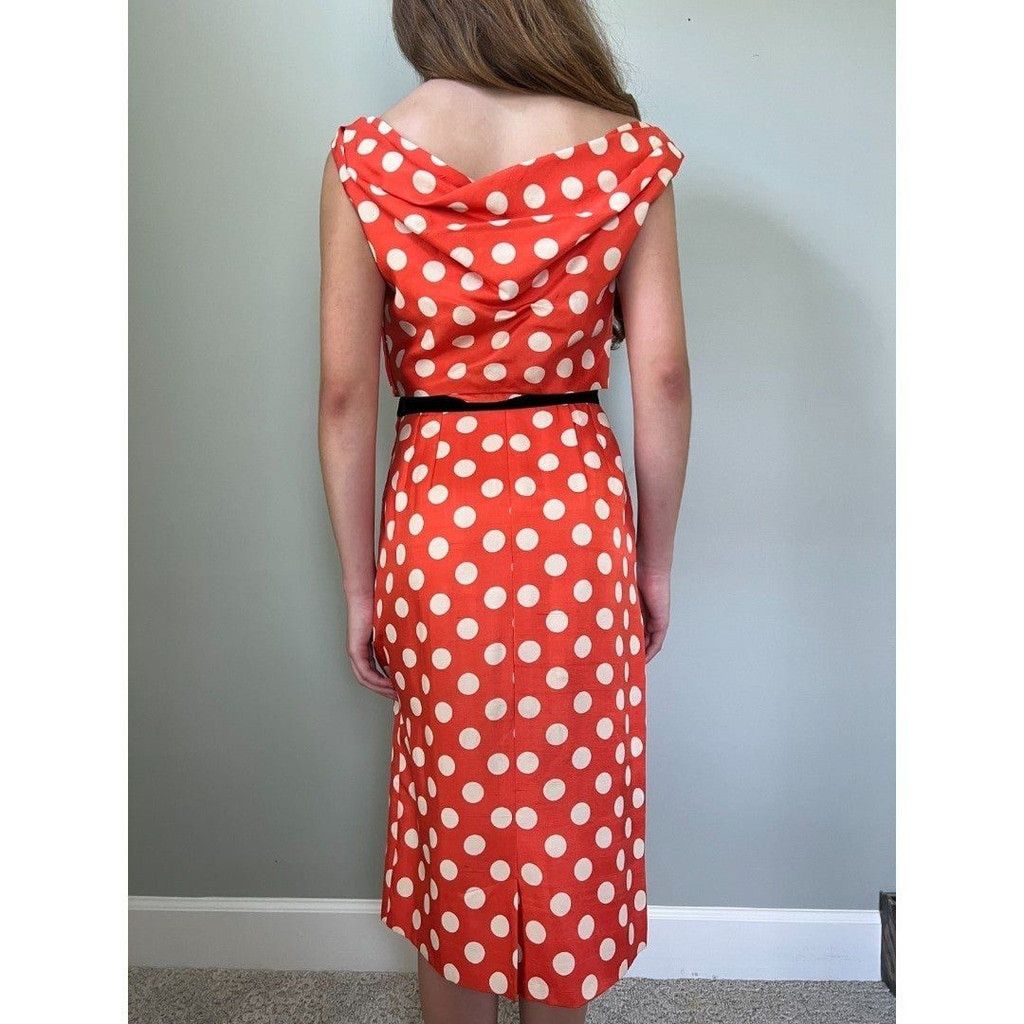 Vintage 1950s Vintage Red & White Polka Dot Betty Boop Dress Size S / US 4 / IT 40 - 5 Thumbnail