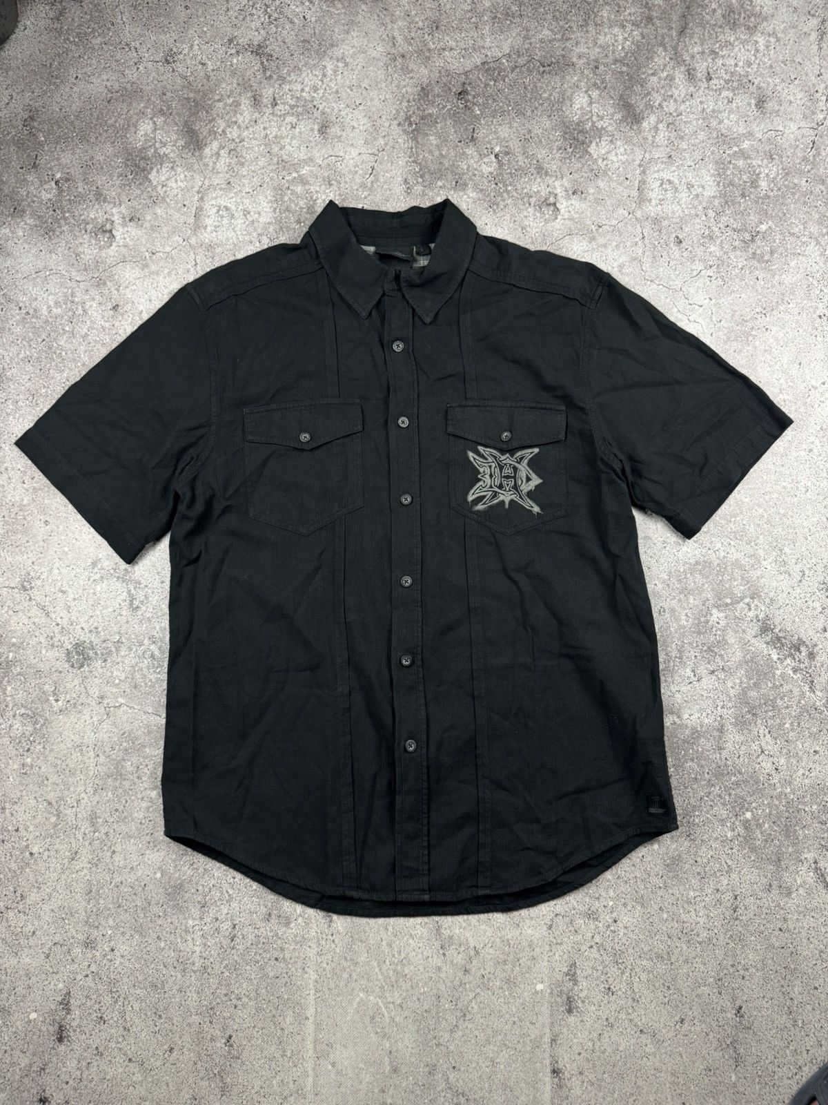 Harley Davidson Rare Vintage Shirt Harley Davidson racing black fire Eagle Size US L / EU 52-54 / 3 - 1 Thumbnail