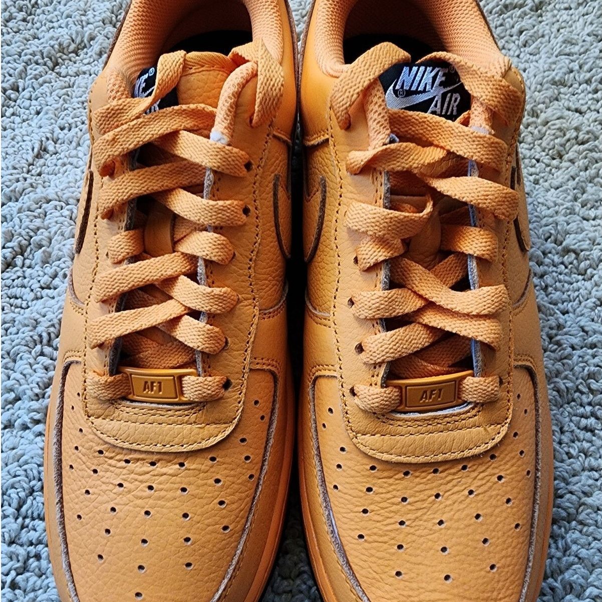 Nike Wmns Nike By You Air Force 1 Low Orange Black Brand New Sz 8 Size US 8 / IT 38 - 4 Thumbnail