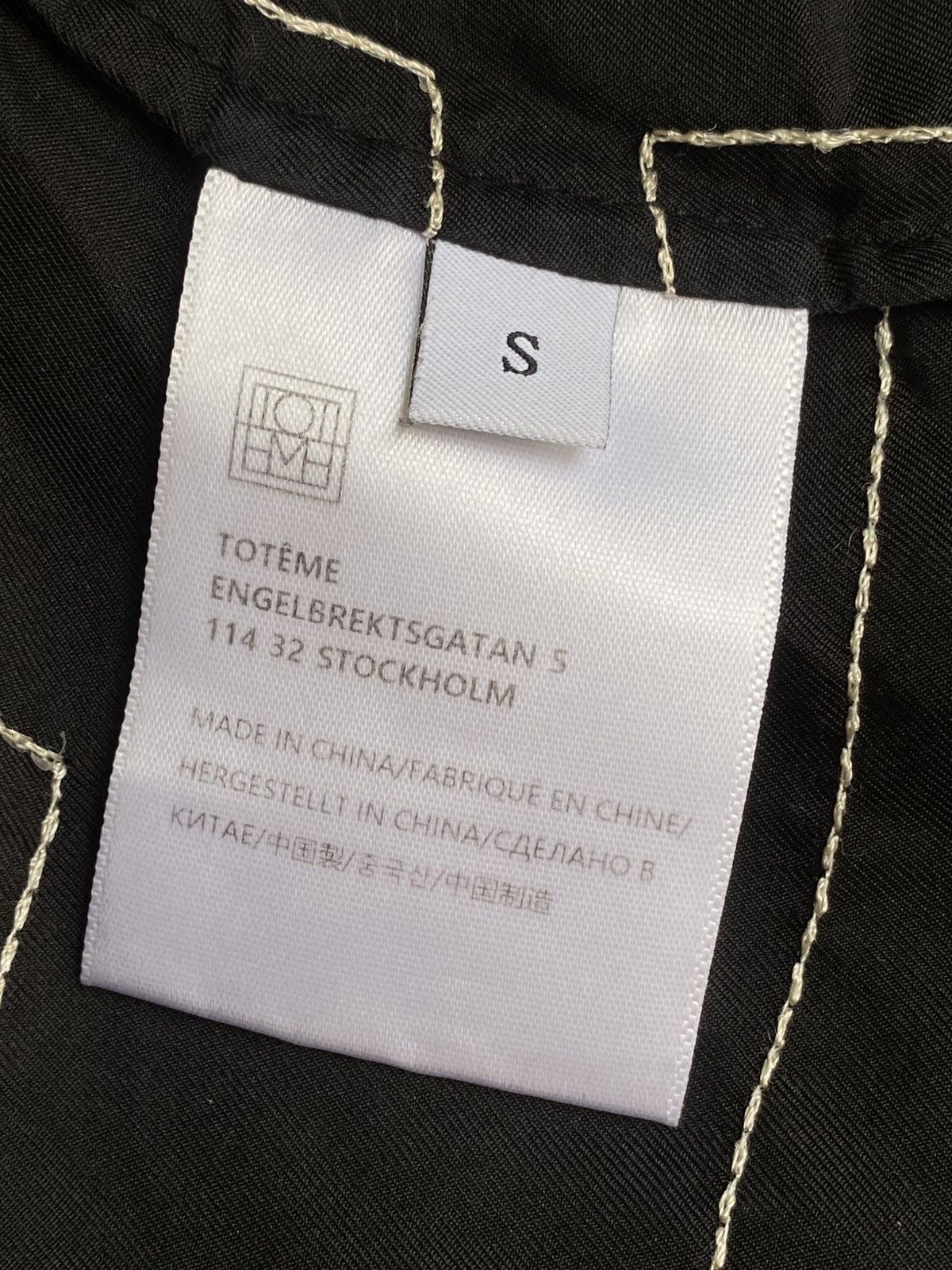 Toteme Toteme- Sanville Monogram Silk Shirt Size M / US 6-8 / IT 42-44 - 6 Thumbnail