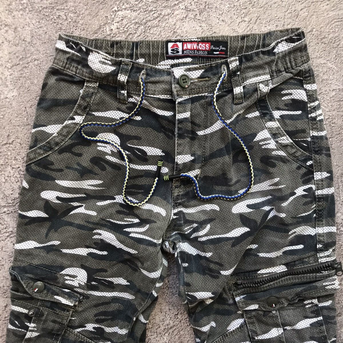Vintage Vintage 90s Baggy Camo Cargo Pants Parachute Grunge Faded 28 Size US 28 / EU 44 - 5 Thumbnail