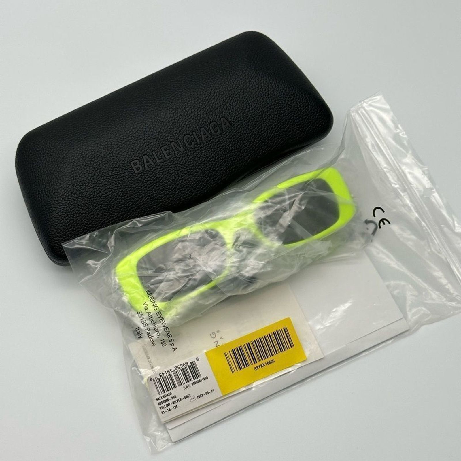 Balenciaga NEW Balenciaga BB0096S 008 Yellow Silver Women Sunglasses Size ONE SIZE - 9 Thumbnail