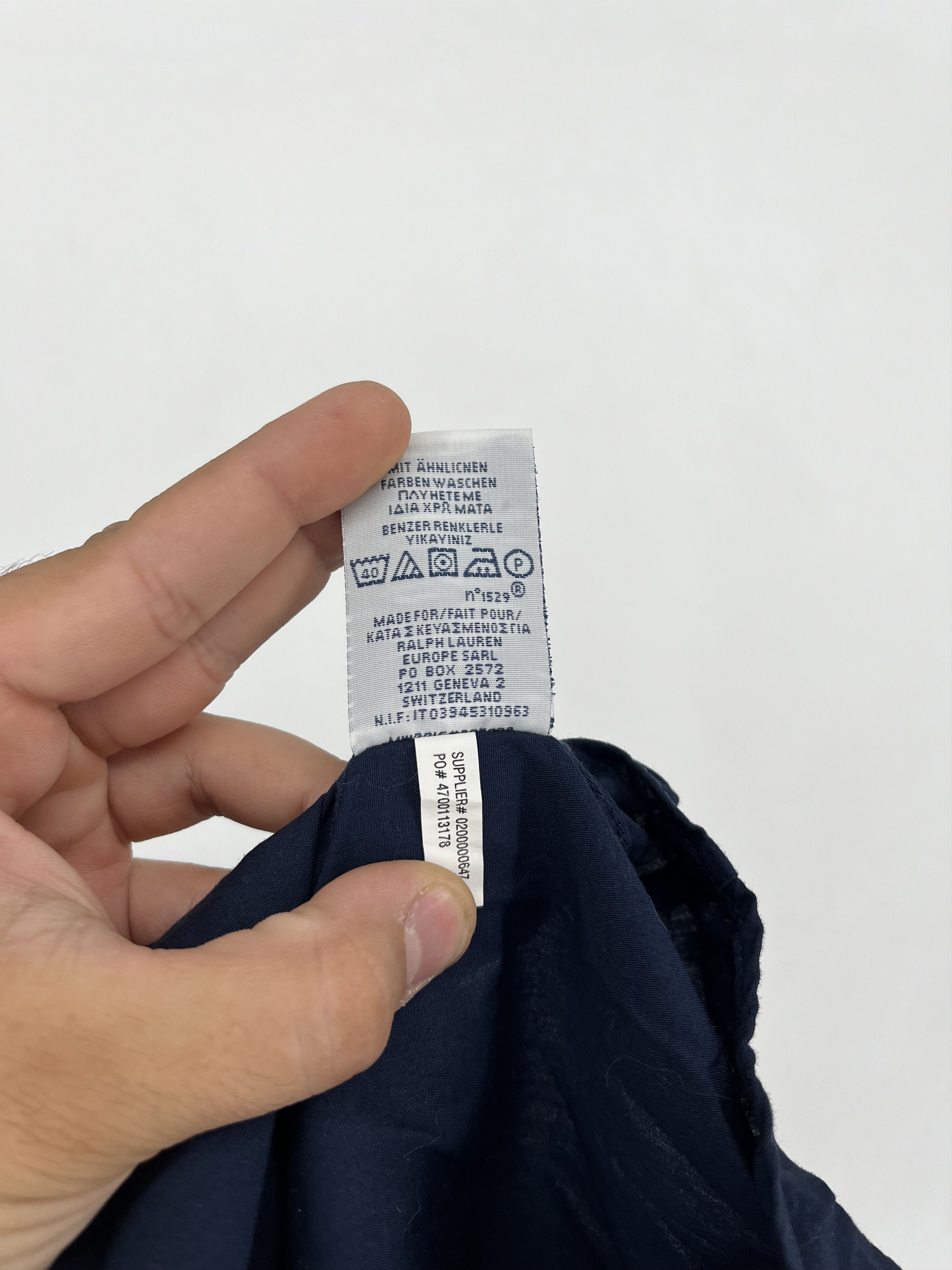 Polo Ralph Lauren Vintage Navy Shirt Polo Ralph Lauren Size M Rare Size US M / EU 48-50 / 2 - 9 Thumbnail