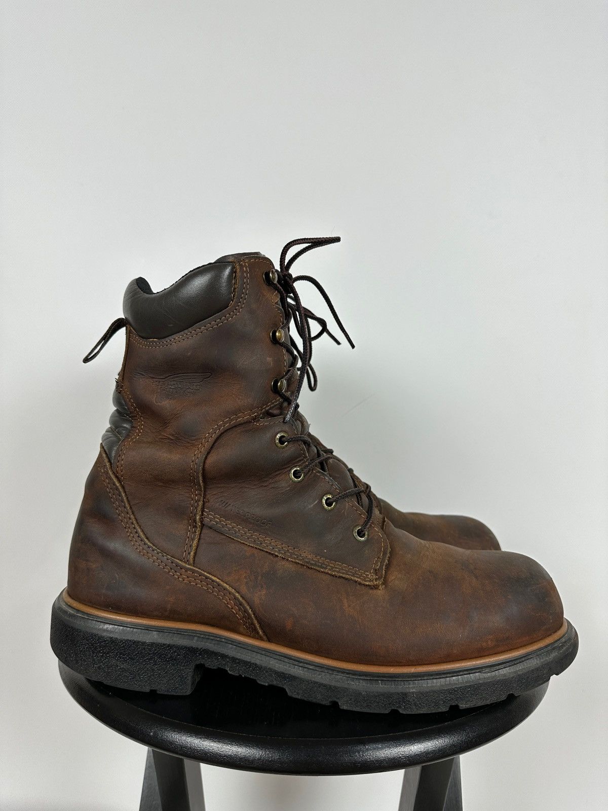 Red Wing Red Wing ASTM F2892-11 Brown Leather Waterproof Boots Size US 11 / EU 44 - 2 Thumbnail