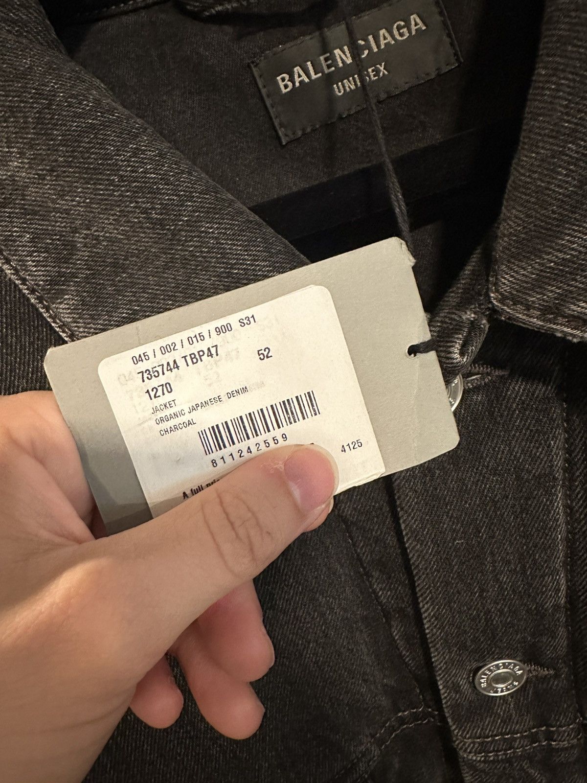 Balenciaga Balenciaga Denim Puffer Jacket Size US L / EU 52-54 / 3 - 6 Thumbnail