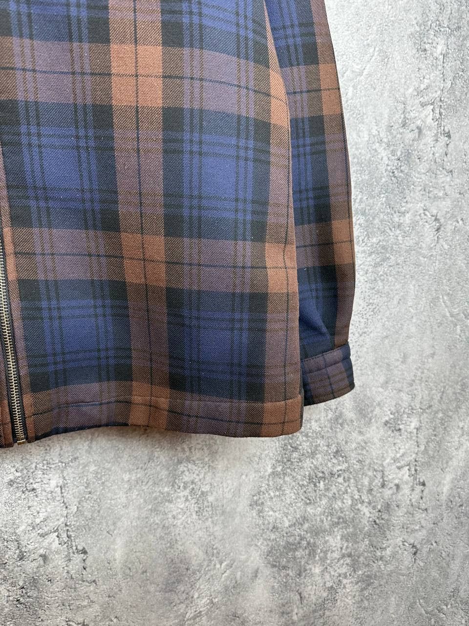 Reiss REISS Etzio Zip-Up Through Checked Overshirt Jacket Wool Size US S / EU 44-46 / 1 - 8 Thumbnail