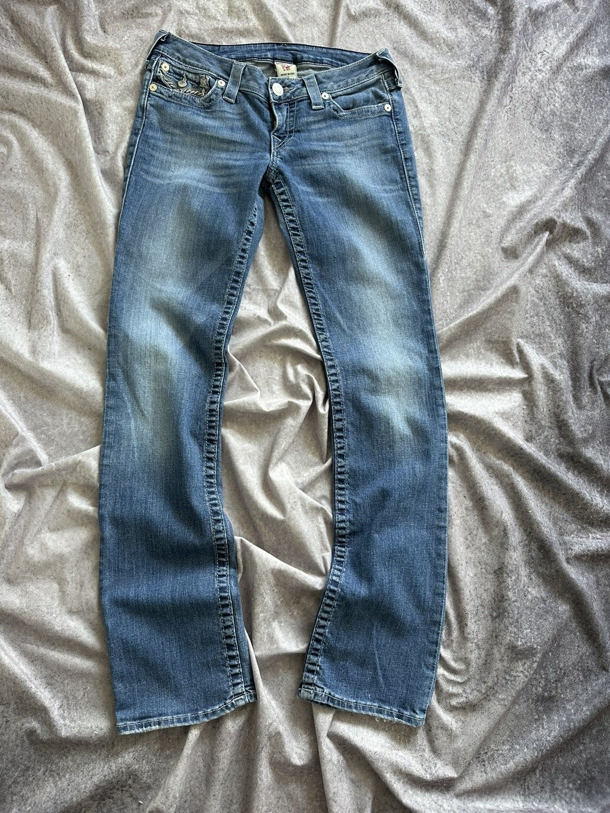 True Religion True Religion Straight Jeans Size 28" / US 6 / IT 42 - 7 Thumbnail