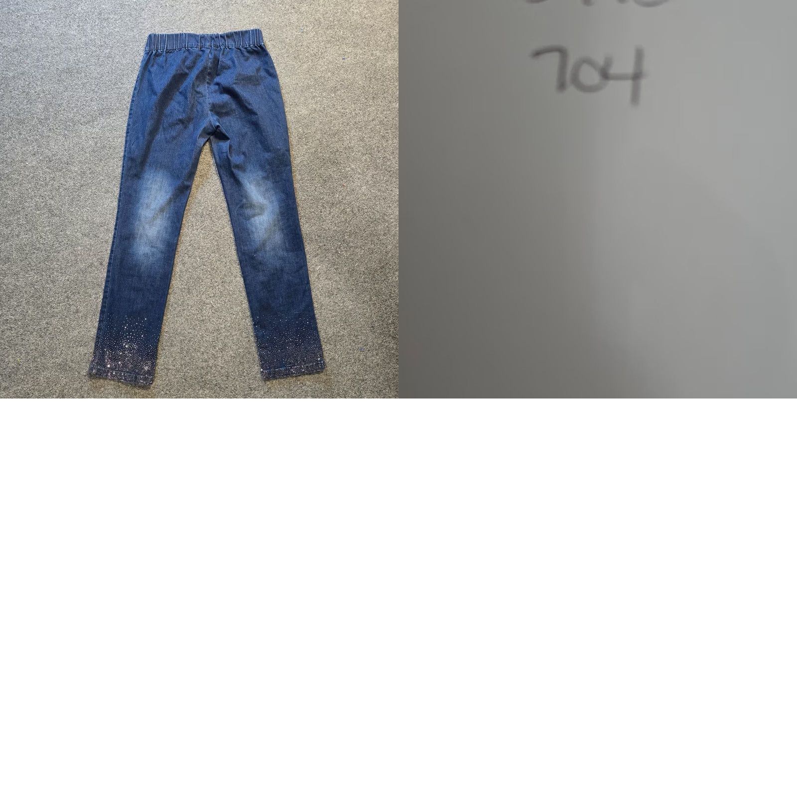 Soft Surroundings Soft Surroundings Jeans Womens S Blue Women Size Rhinestone Glitter Pull Holiday Size 28" / US 6 / IT 42 - 8 Thumbnail