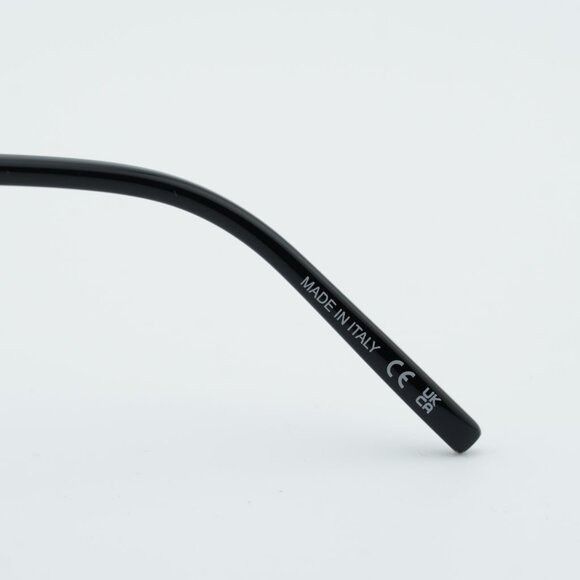 Saint Laurent Paris Saint Laurent SL833 001 Eyeglasses Shiny Black 55mm Square Size ONE SIZE - 8 Thumbnail