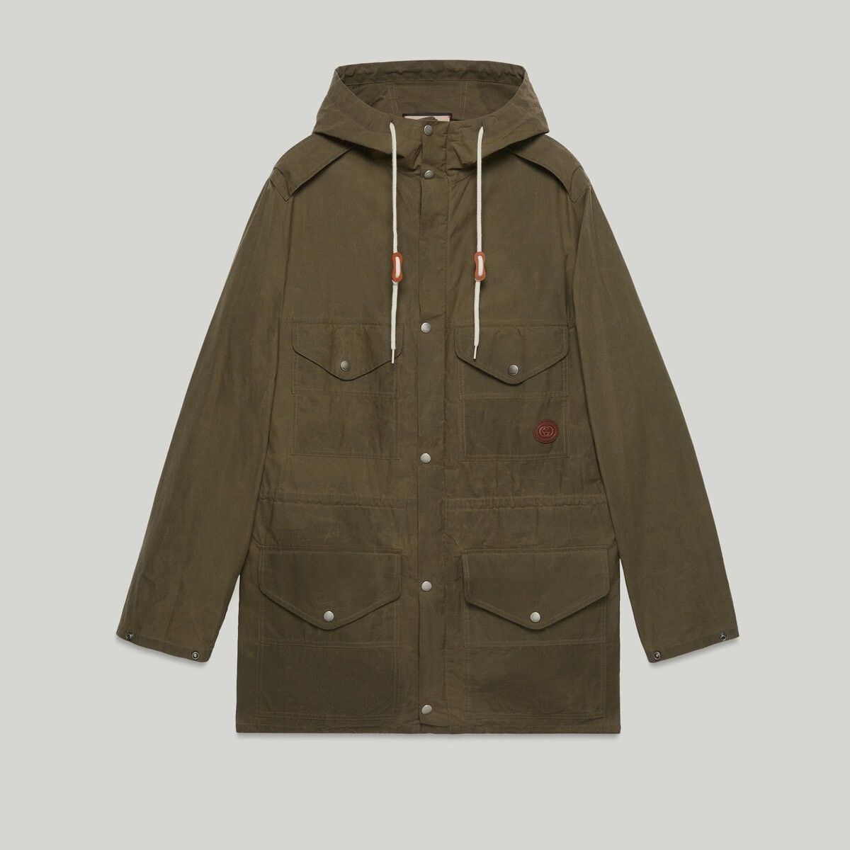 Gucci o1mt1gz0725 Waxed Cotton Adjustable Length Jacket in Green Size US S / EU 44-46 / 1 - 7 Thumbnail