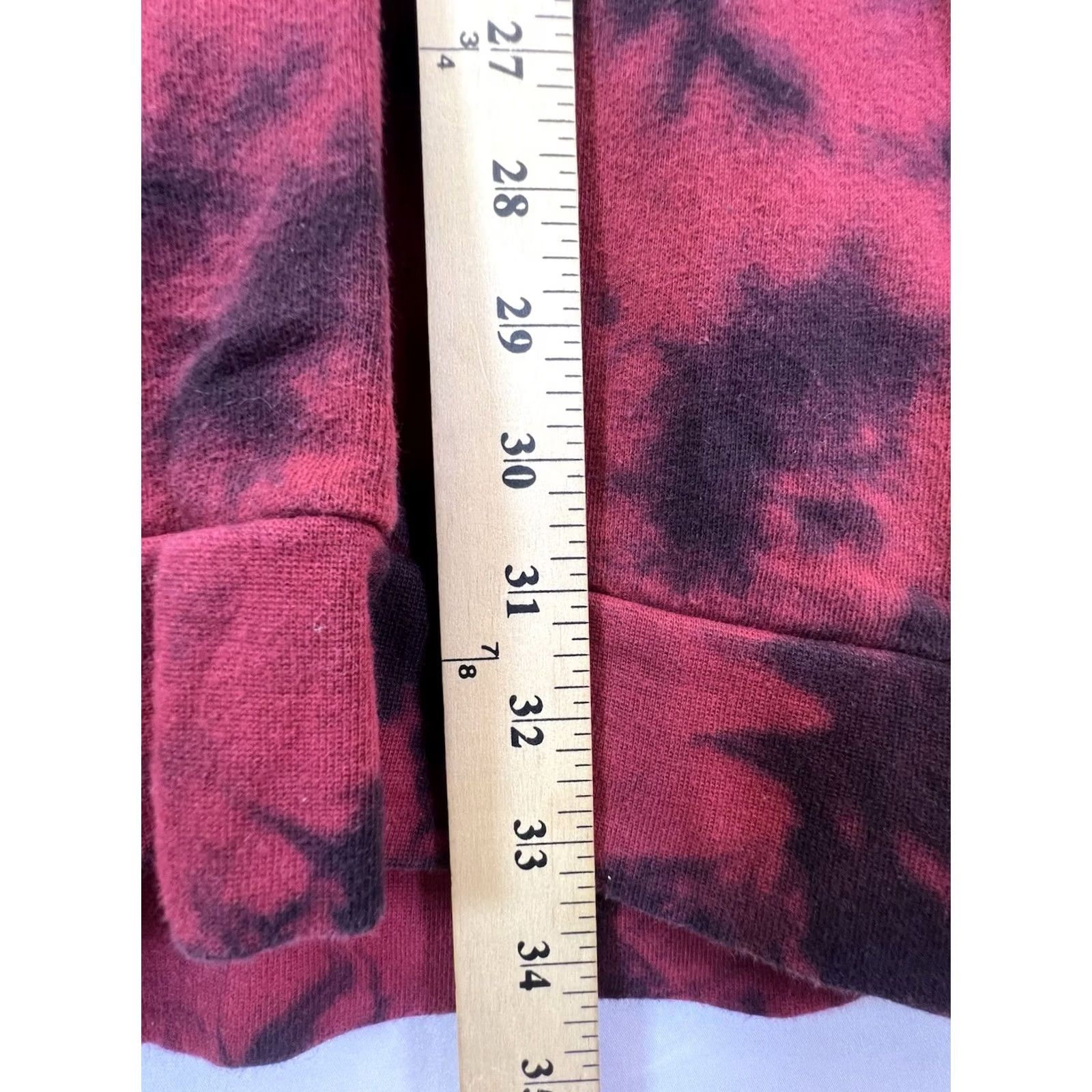 Hot Topic Hot Topic Hoodie Tie Dye Red Black Midnight Hour Women's 2XL Pullover Hooded Sweater Size XXL / US 16-18 / IT 52-54 - 4 Thumbnail