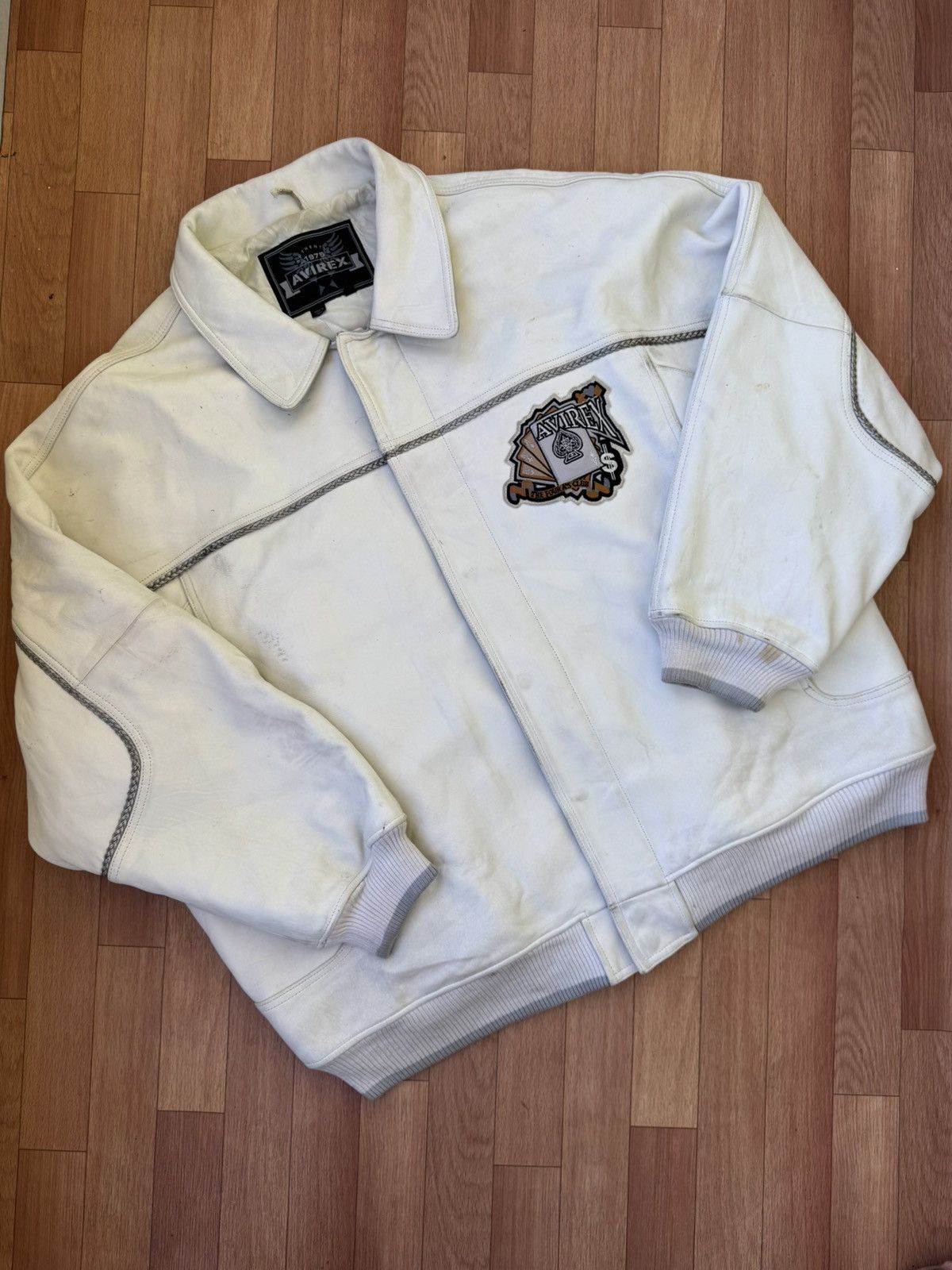 Avirex 🔥90's Avirex King Casino leather jacket Size US XXL / EU 58 / 5 - 5 Thumbnail