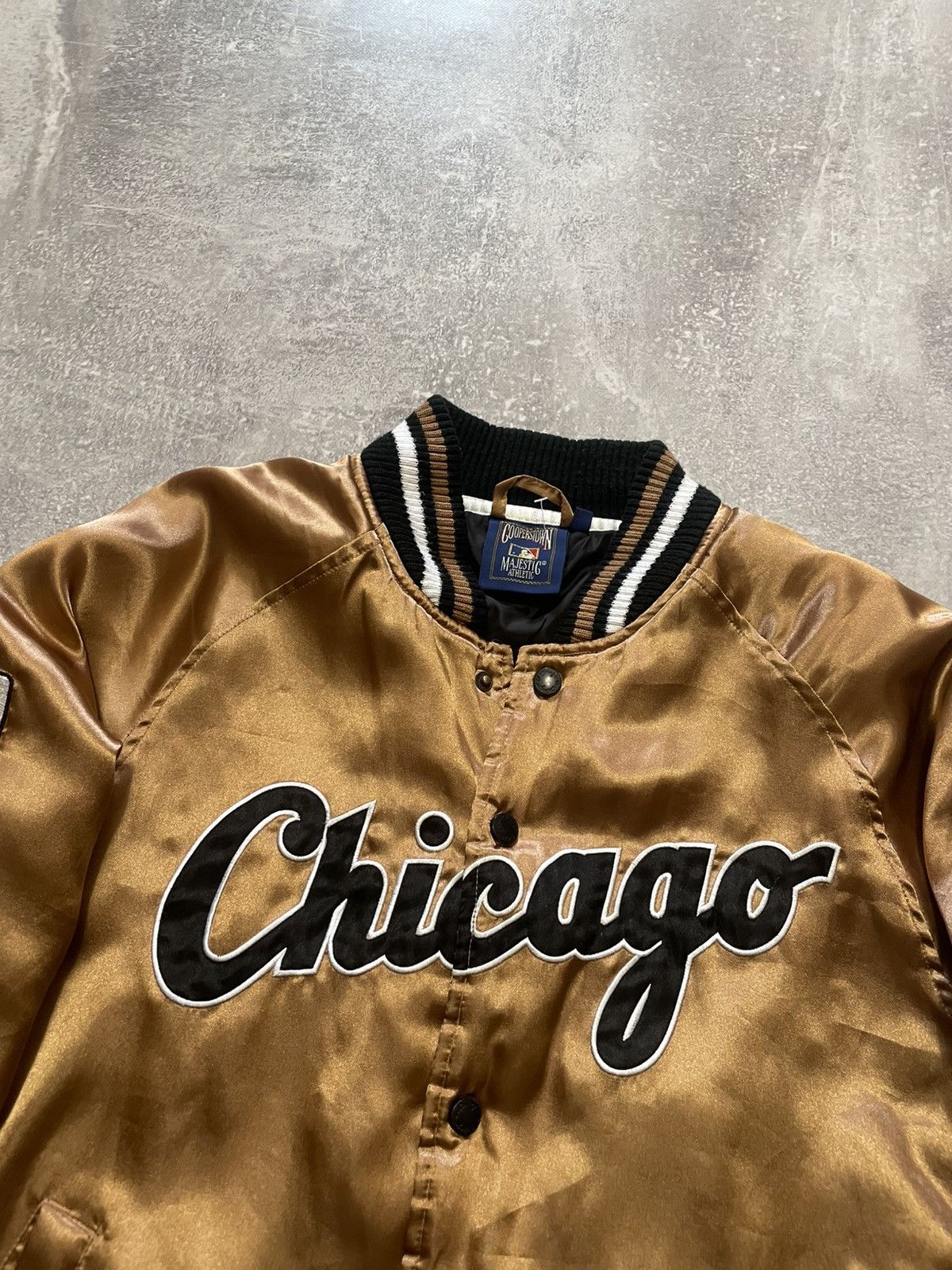 Majestic Vintage Chicago White Sox Majestic Baseball Bomber Jacket Size US S / EU 44-46 / 1 - 2 Thumbnail
