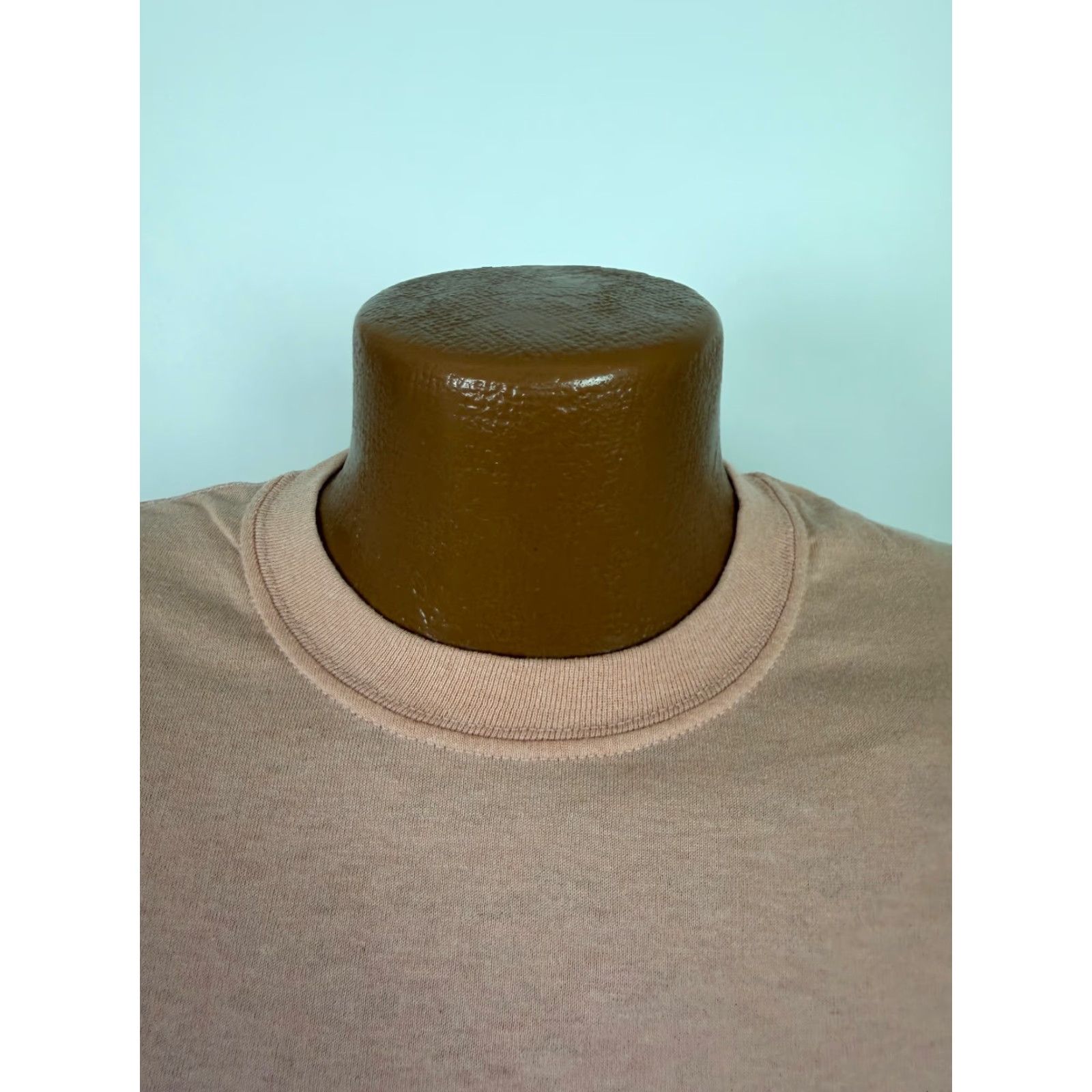 Russell Athletic VINTAGE Russell Athletic Shirt Men XL Pocket Beige 90s T-Shirt Short Sleeve Crew Neck Cotton Jersey Size US XL / EU 56 / 4 - 4 Thumbnail