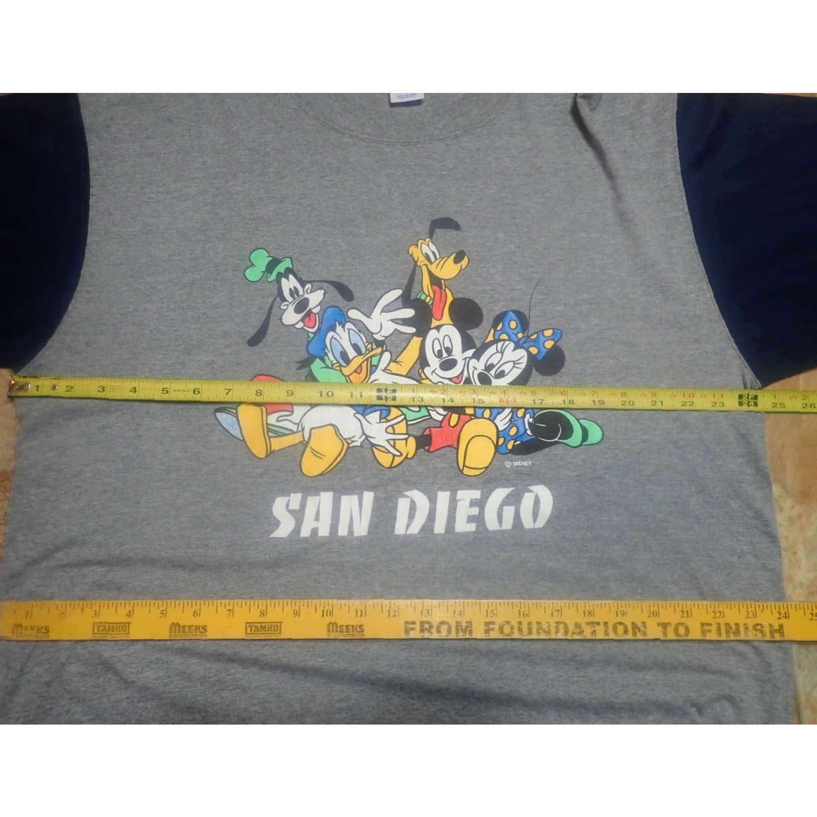 Velva Sheen VINTAGE Velva Sheen Mens T-Shirt XL 90s Disney Mickey Mouse Goofy Donald Duck Pluto California USA San Diego Size US XL / EU 56 / 4 - 6 Thumbnail