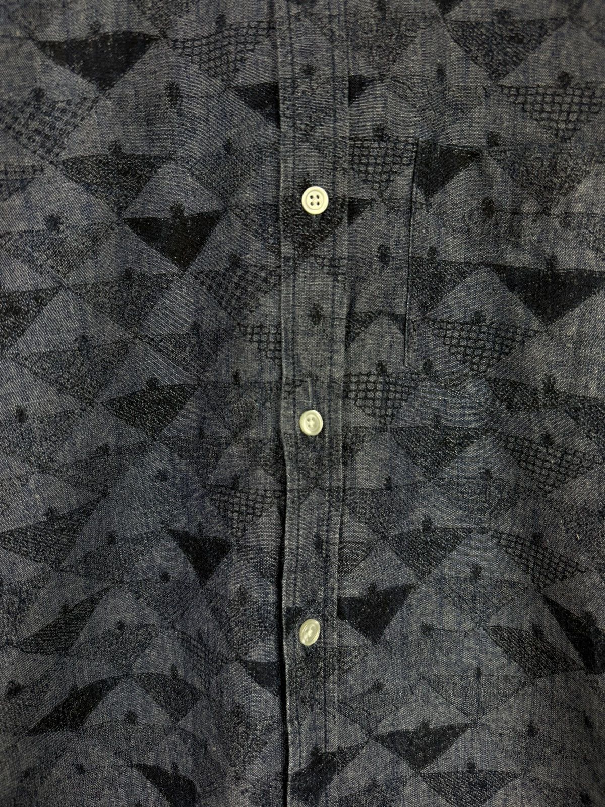 Carhartt Carhartt L/S Crandall Men’s Patterned Denim Button Up Shirt Size US M / EU 48-50 / 2 - 10 Thumbnail