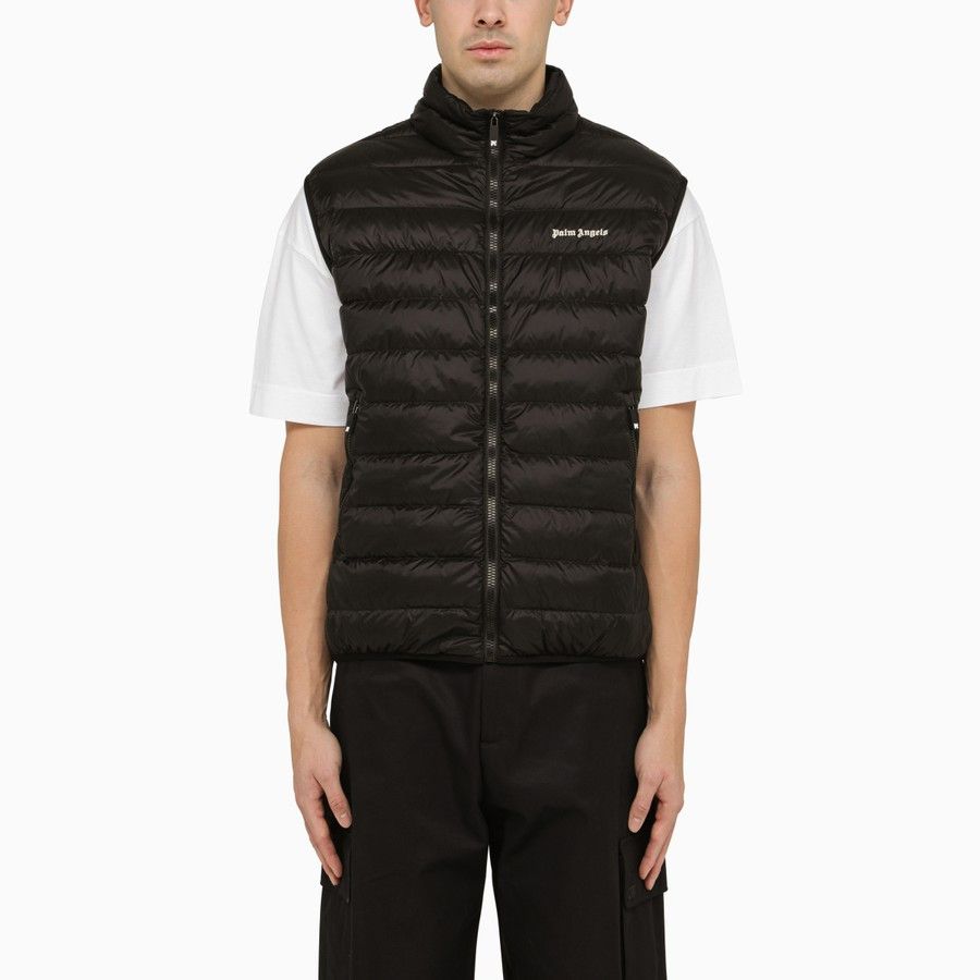image of Palm Angels O1D2Blof0524 Waistcoat In Black, Men's (Size XL)