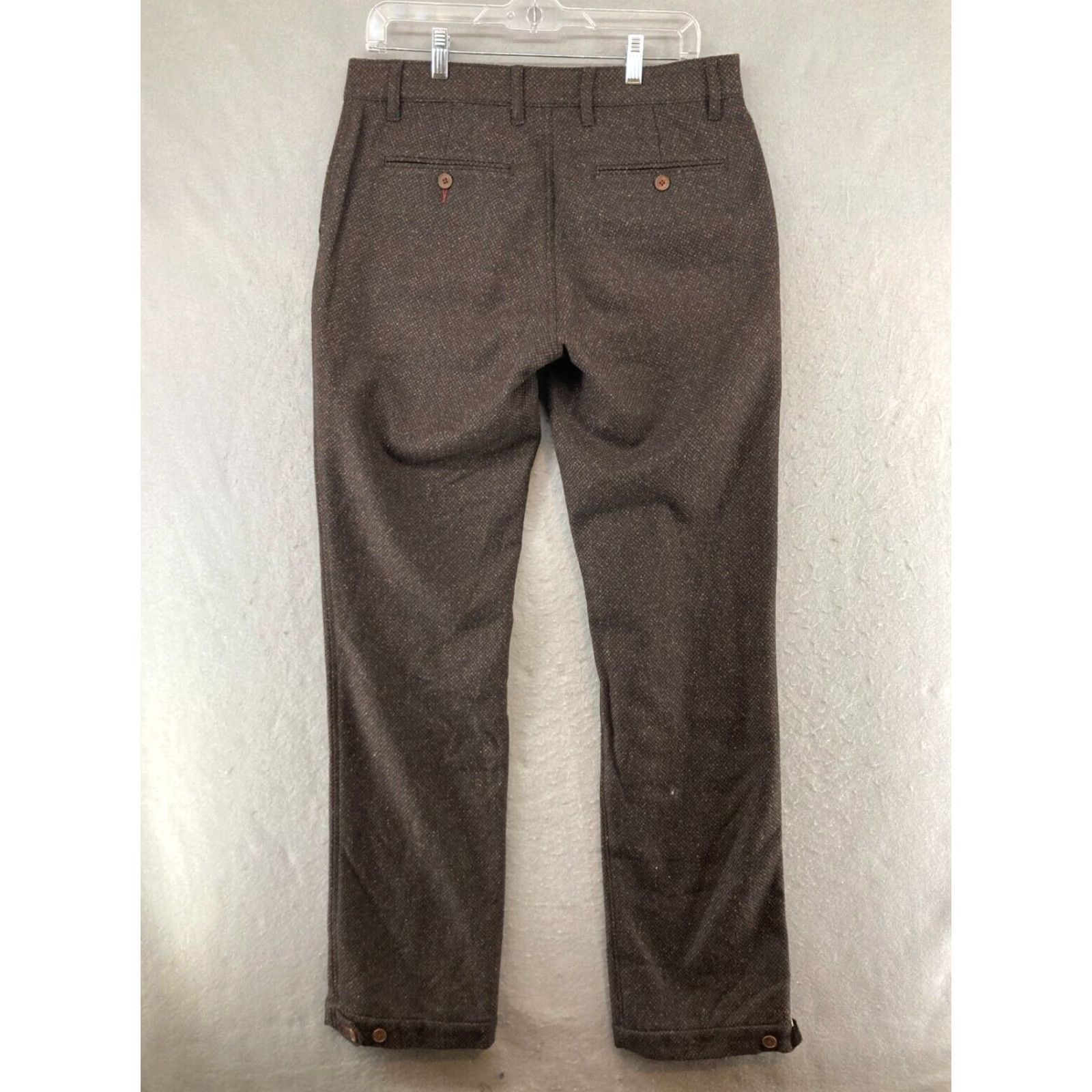 Robert Graham Robert Graham Classic Women's Trouser Pants 32 Brown Herringbone Dress Pants Size 24" / US 00 / IT 34 - 7 Thumbnail