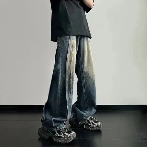 Japanese Brand × Jean Wide Leg Jeans Baggy Y2k Washed Size US 30 / EU 46 - 1 Thumbnail