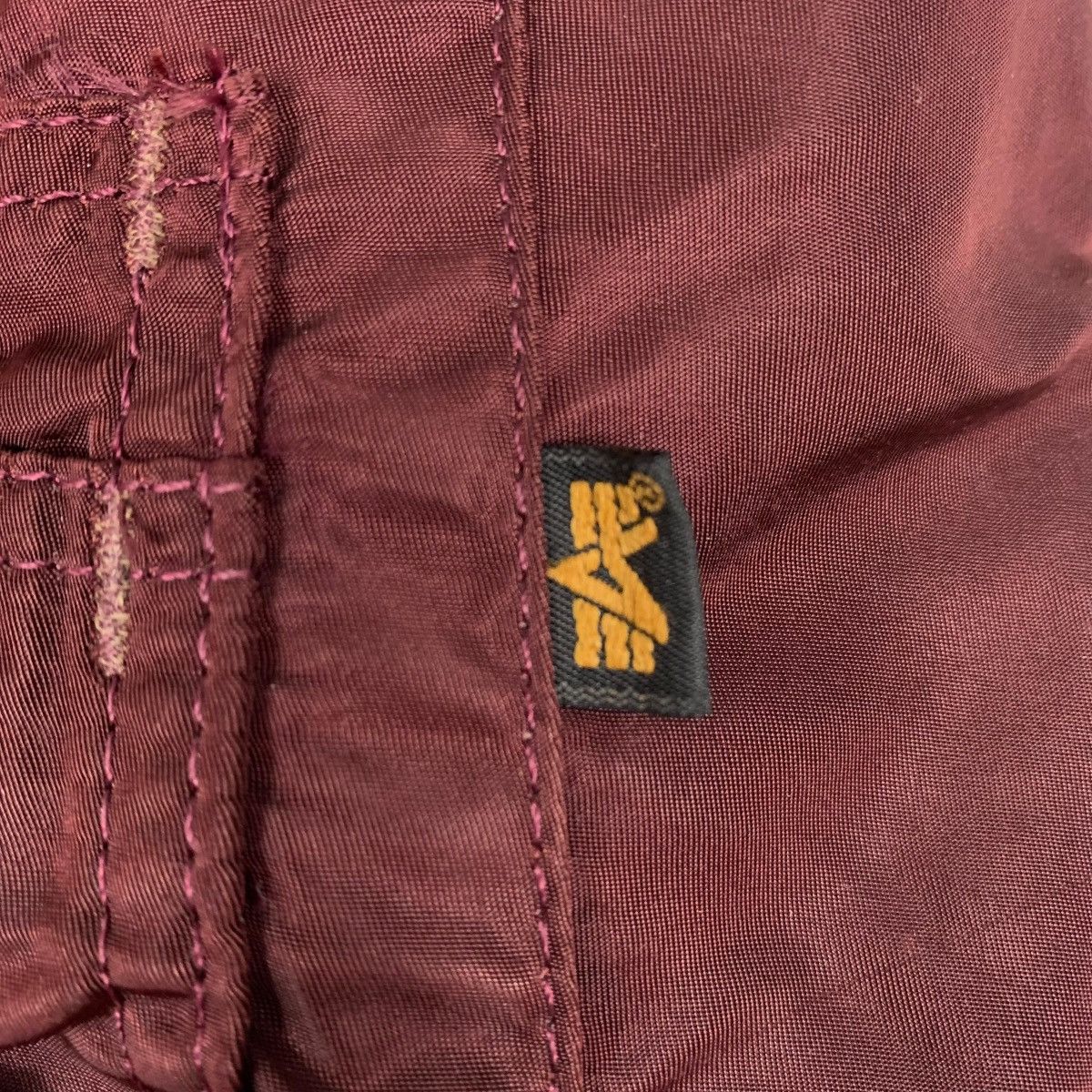 Alpha Industries Vintage Alpha Industries Maroon USAF MA-1 Bomber Made In USA Size US M / EU 48-50 / 2 - 14 Thumbnail