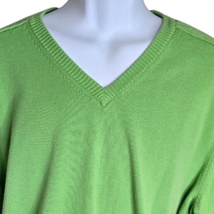 Other Jack Nicklaus Mens Sweater Large Green V Neck Ribbed Bear Size US L / EU 52-54 / 3 - 2 Thumbnail