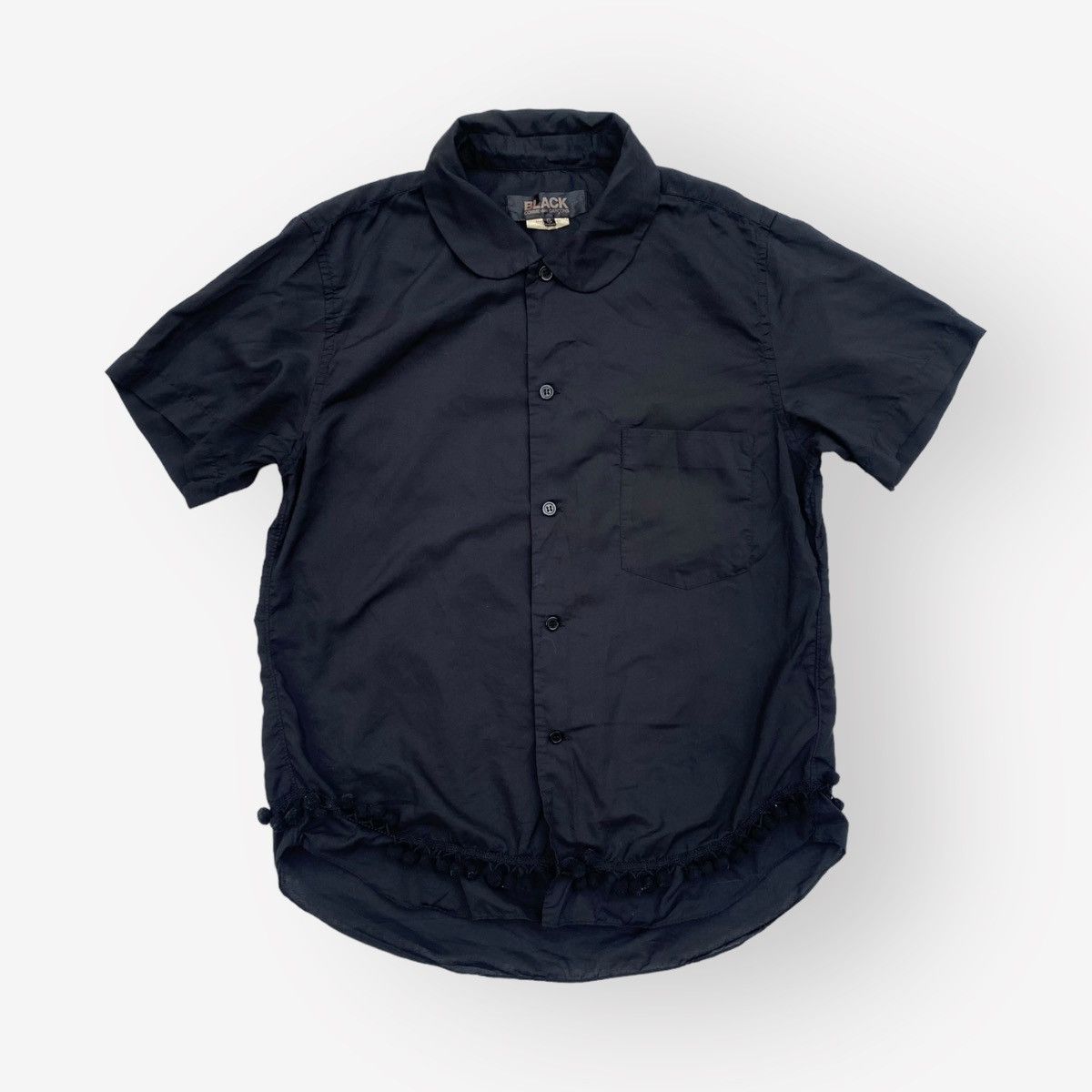 Comme des Garcons Black CDG Hem Appliqué Shirt Size US S / EU 44-46 / 1 - 2 Thumbnail